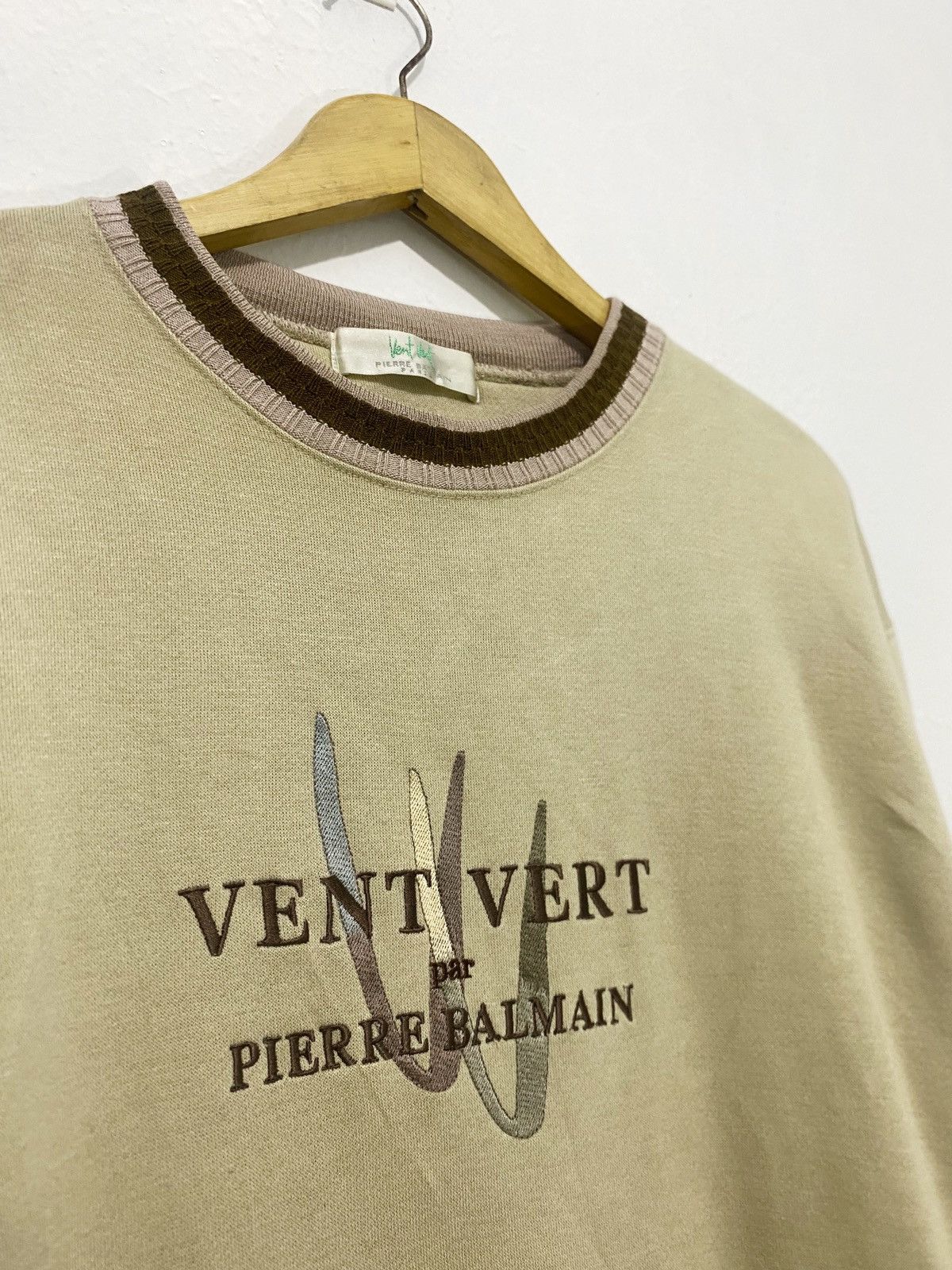 Pierre Balmain Vintage pierre balmain paris vent vert sweater sweat shirt Size US L / EU 52-54 / 3 - 2 Thumbnail