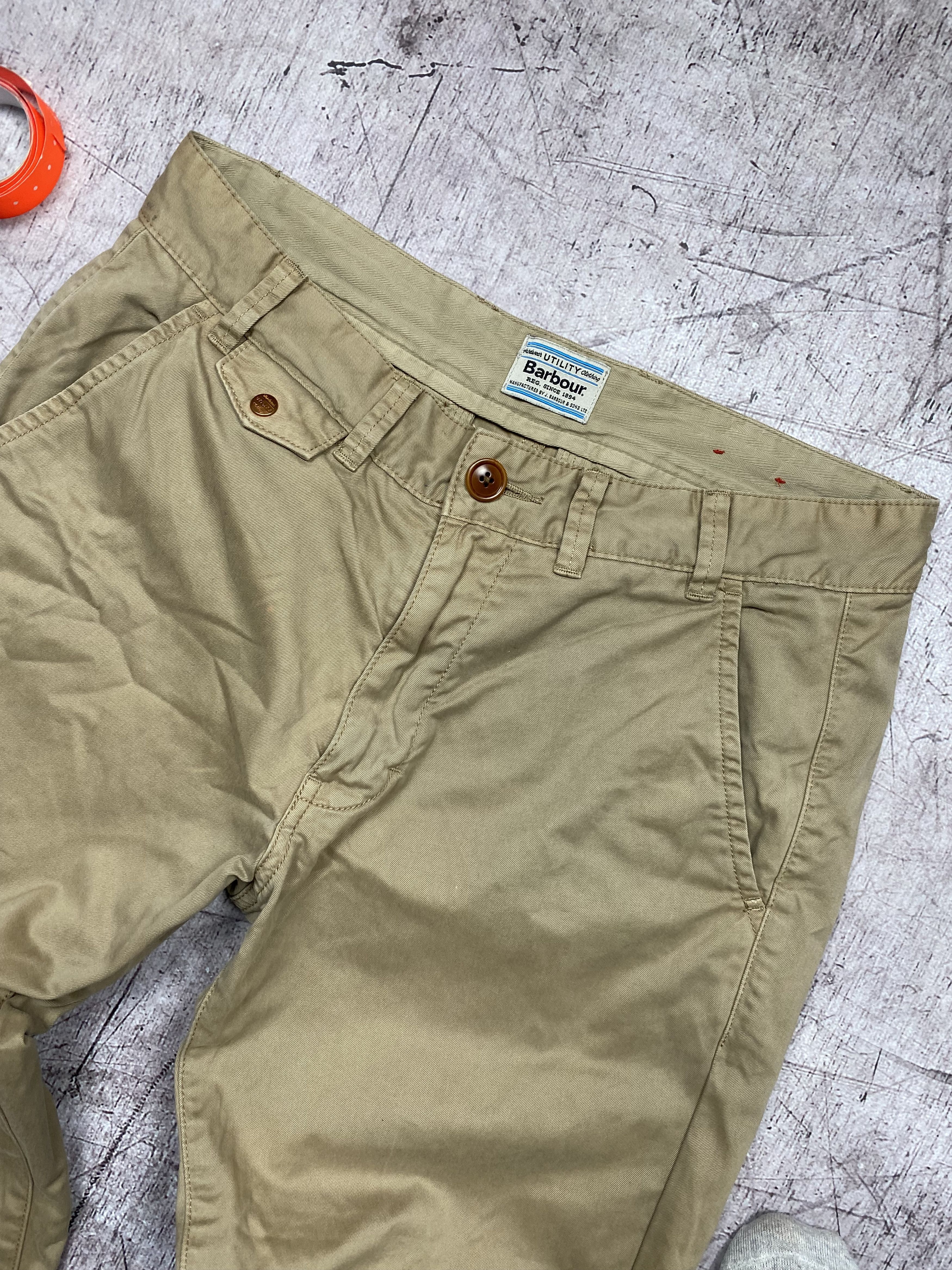 Barbour × Vintage Barbour Vintage Mens Chino Pants Size US 32 / EU 48 - 2 Thumbnail