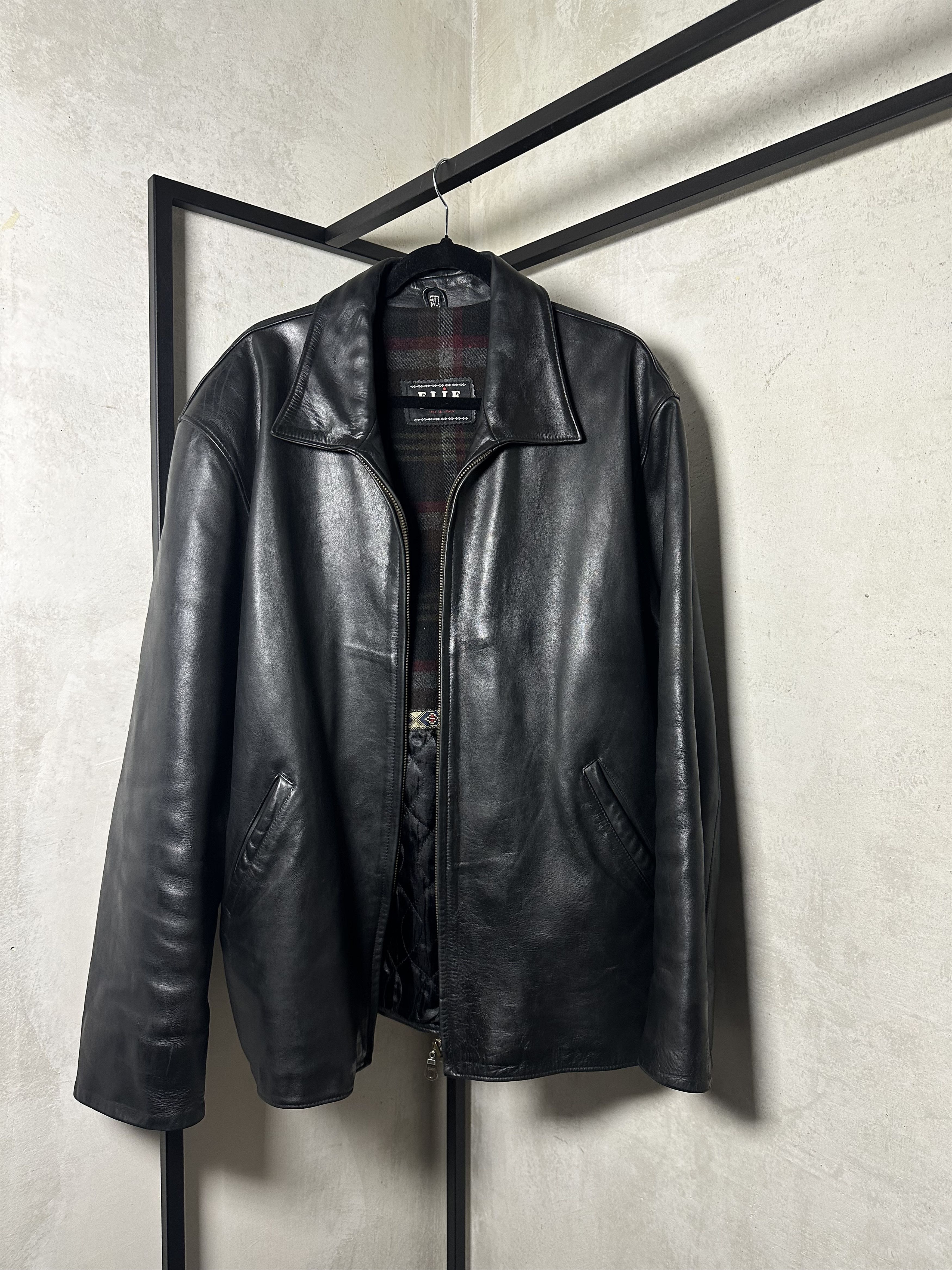 Genuine Leather 00s Vintage Leather Jacket Size US XL / EU 56 / 4 - 1 Thumbnail