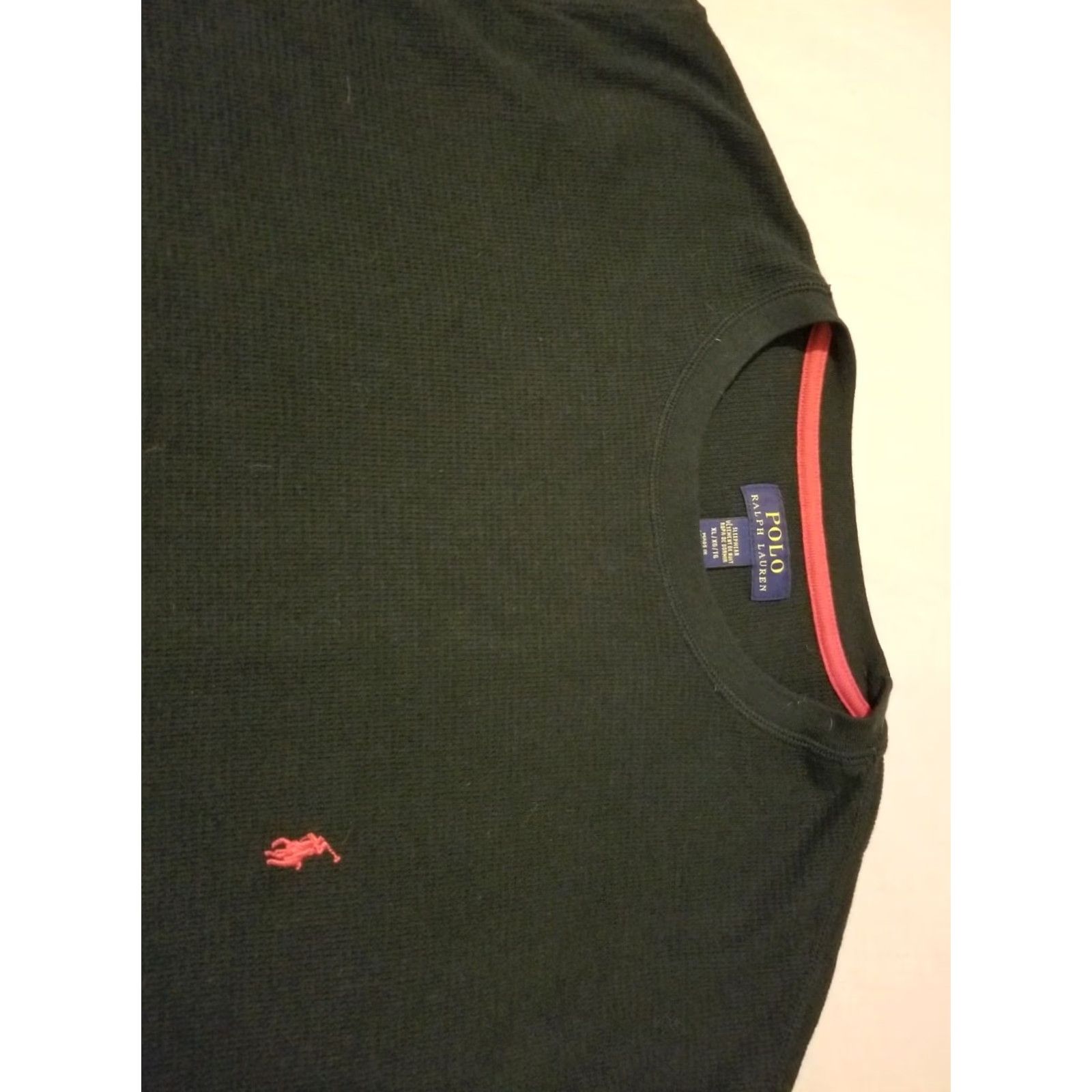 Polo Ralph Lauren Polo Ralph Lauren Black Cotton Long Sleeve T-Shirt XL Mens Polo Shirt Size US XL / EU 56 / 4 - 2 Thumbnail