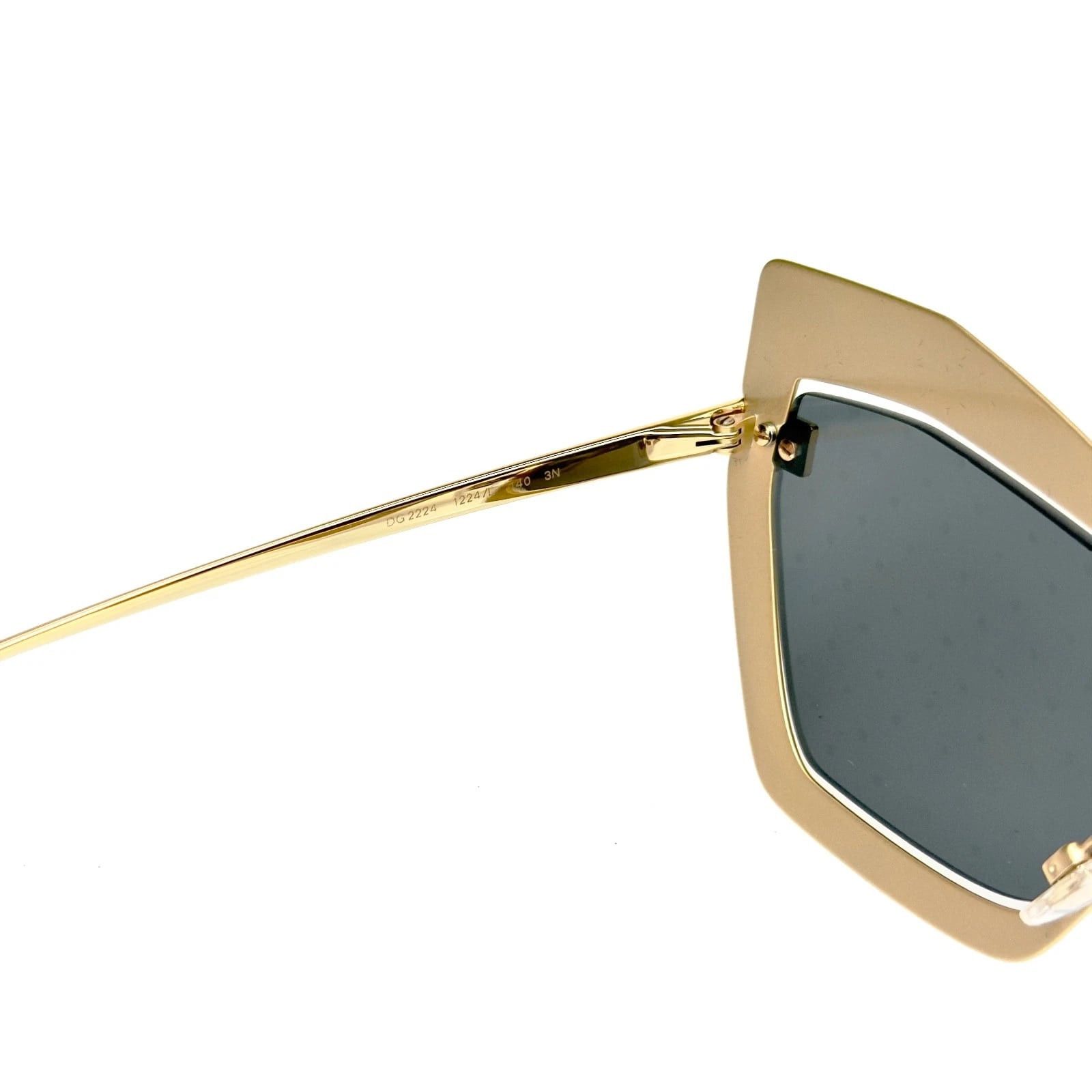 Dolce & Gabbana DOLCE & GABBANA DG2224 LOGO PLAQUE DG 2224 Gold Mirror Size ONE SIZE - 4 Thumbnail