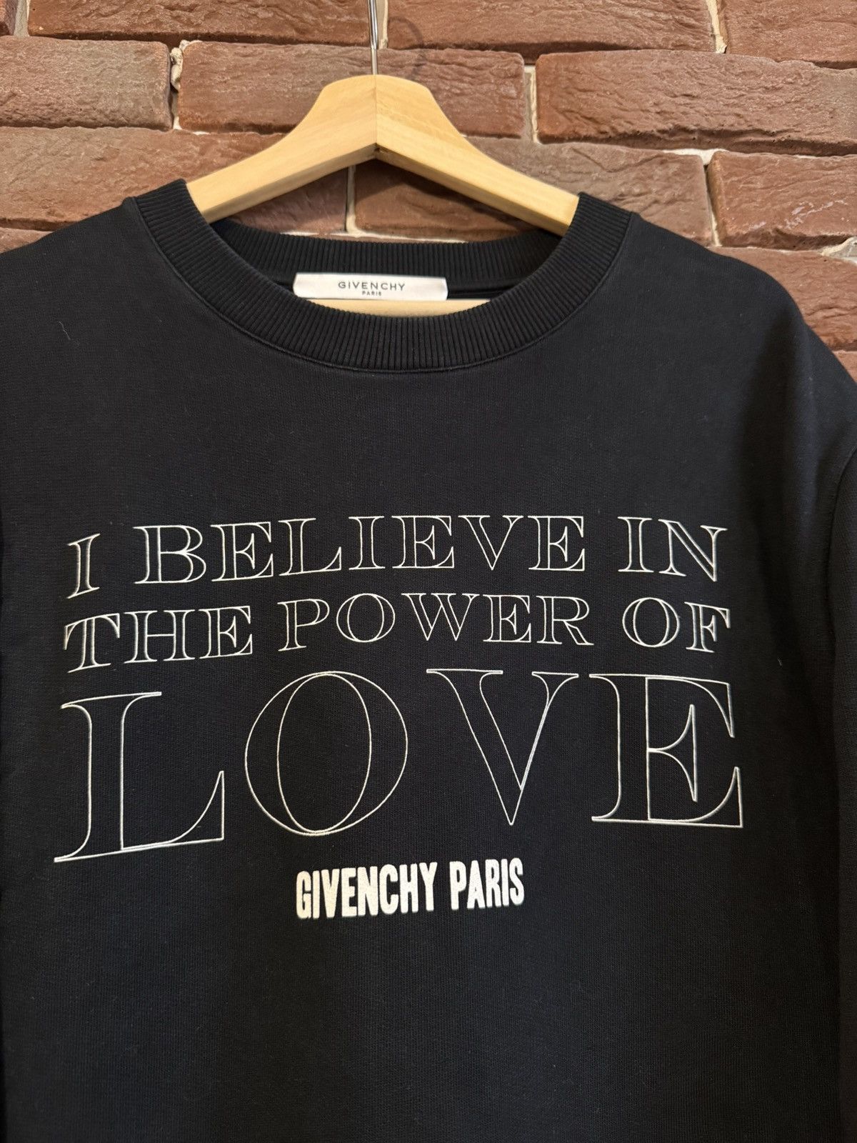 Givenchy Givenchy Riccardo Tisci Power Of Love Black Sweatshirt XL Size US XL / EU 56 / 4 - 3 Thumbnail