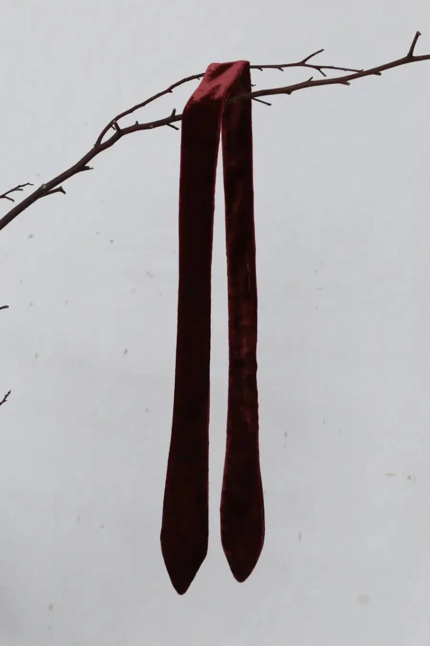 Japanese Brand Peng Tai Silk Hair band tie velvet Accessories Collection Size ONE SIZE - 3 Thumbnail