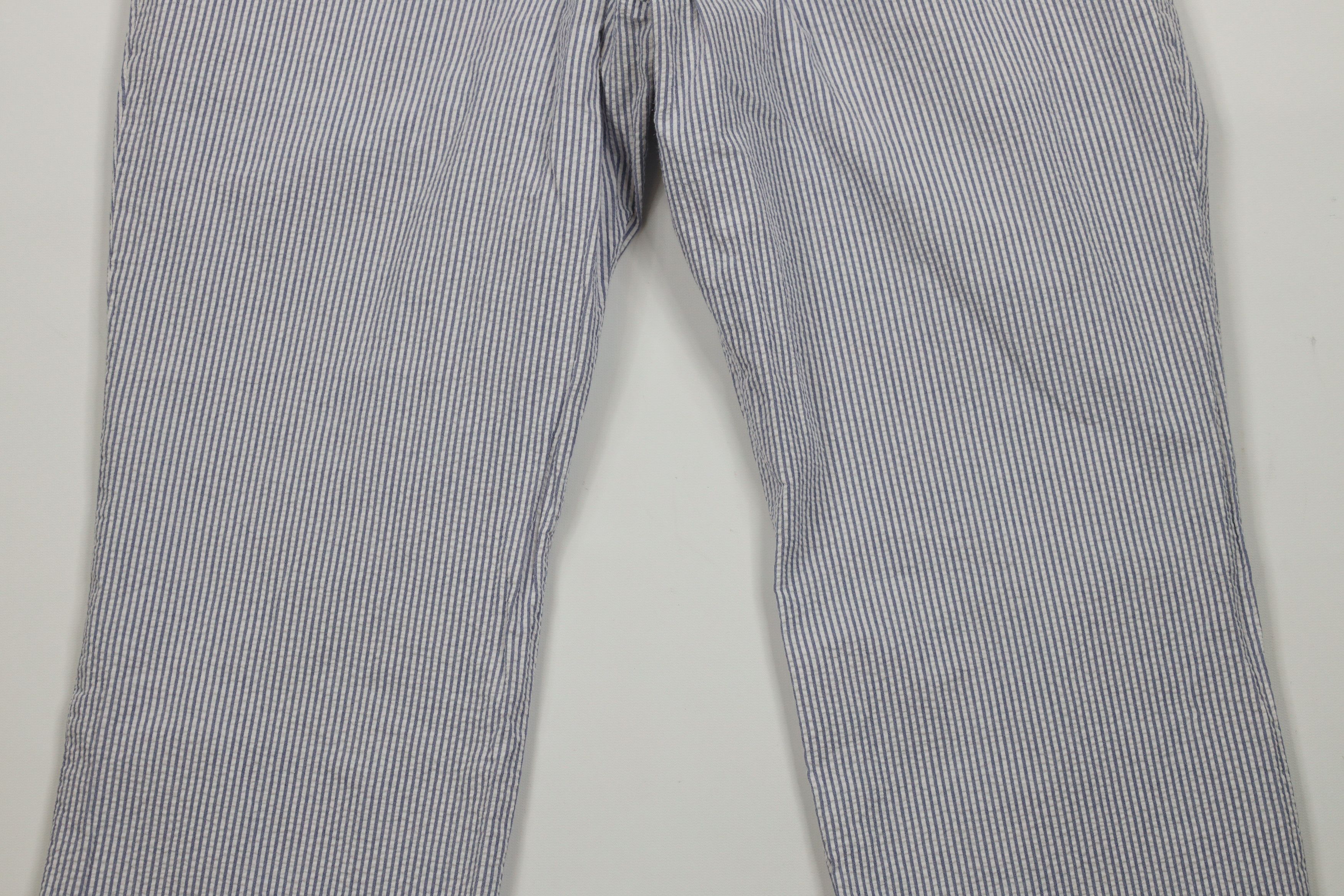 Vintage Vintage 90s Streetwear Wide Leg Seersucker Chino Pants Size US 32 / EU 48 - 12 Thumbnail