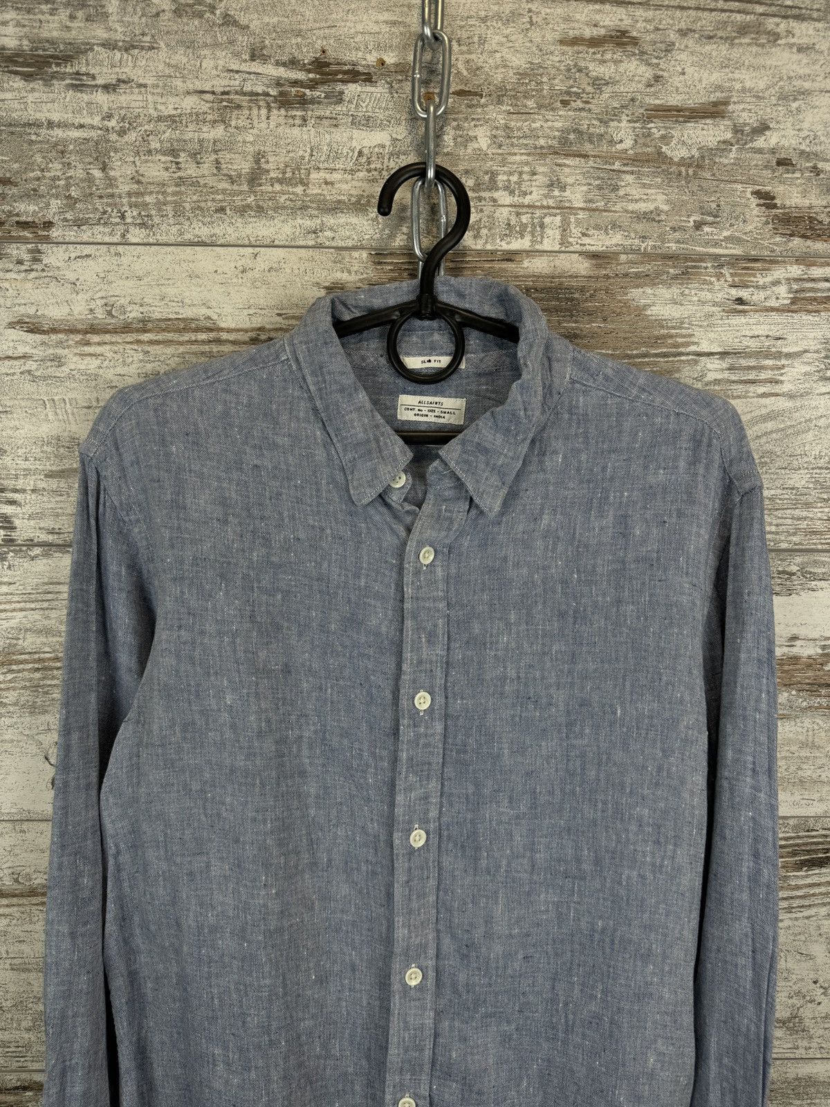 Allsaints × Japanese Brand Mens AllSaints Reaper LS Shirts button up linen luxury Size US S / EU 44-46 / 1 - 3 Thumbnail
