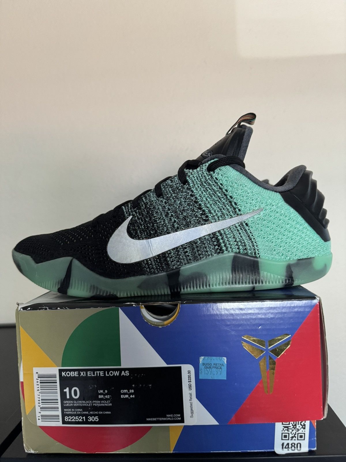 Nike Nike Kobe 11 Elite Low All Star Northern Lights Size 10 Size US 10 / EU 43 - 2 Thumbnail