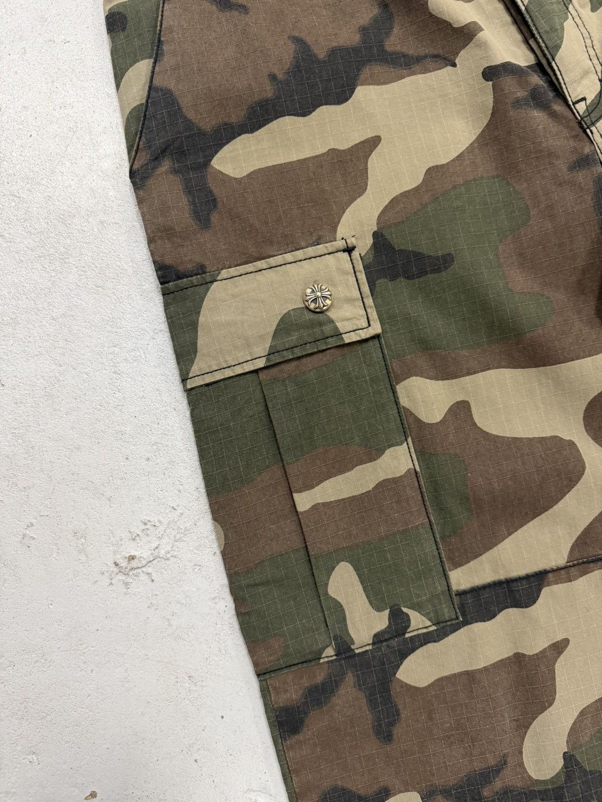 Chrome Hearts Chrome Hearts Leather Cross Patch Ripstop Camo Cargos W36 Size US 36 / EU 52 - 3 Thumbnail