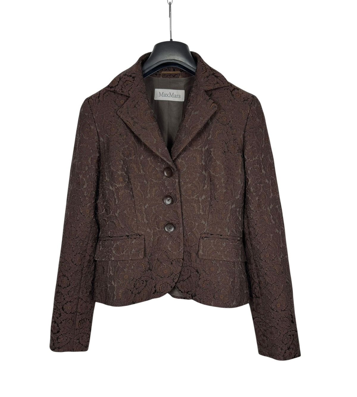Max Mara Max Mara Enbroidered Flowers Blazer Acetate-Wool size US6 Size M / US 6-8 / IT 42-44 - 10 Thumbnail