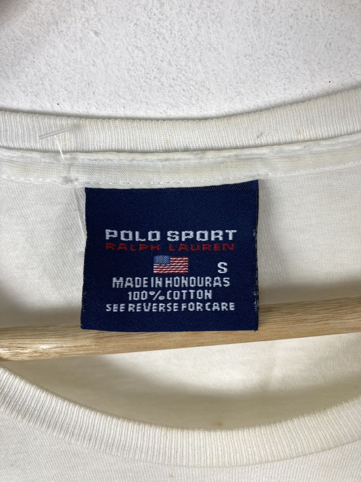 Polo Ralph Lauren × Vintage Vintage Polo Sport Usa Ralph Lauren Polo Yacht T-Shirt Size US S / EU 44-46 / 1 - 5 Thumbnail