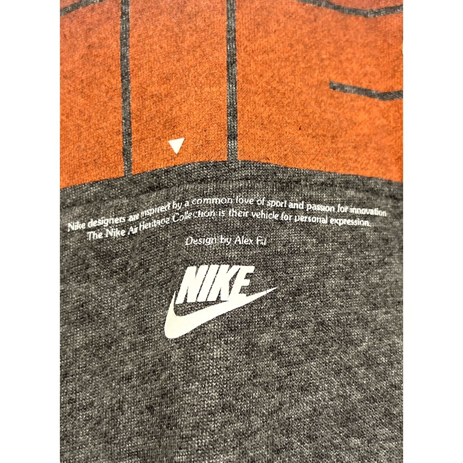 Nike Nike Air Hoodie Graphic Pullover Sweatshirt Gray Small Y2K Alex Fu Mens Hoodie Pullover Nike Air Heritage Collection Size US S / EU 44-46 / 1 - 3 Thumbnail