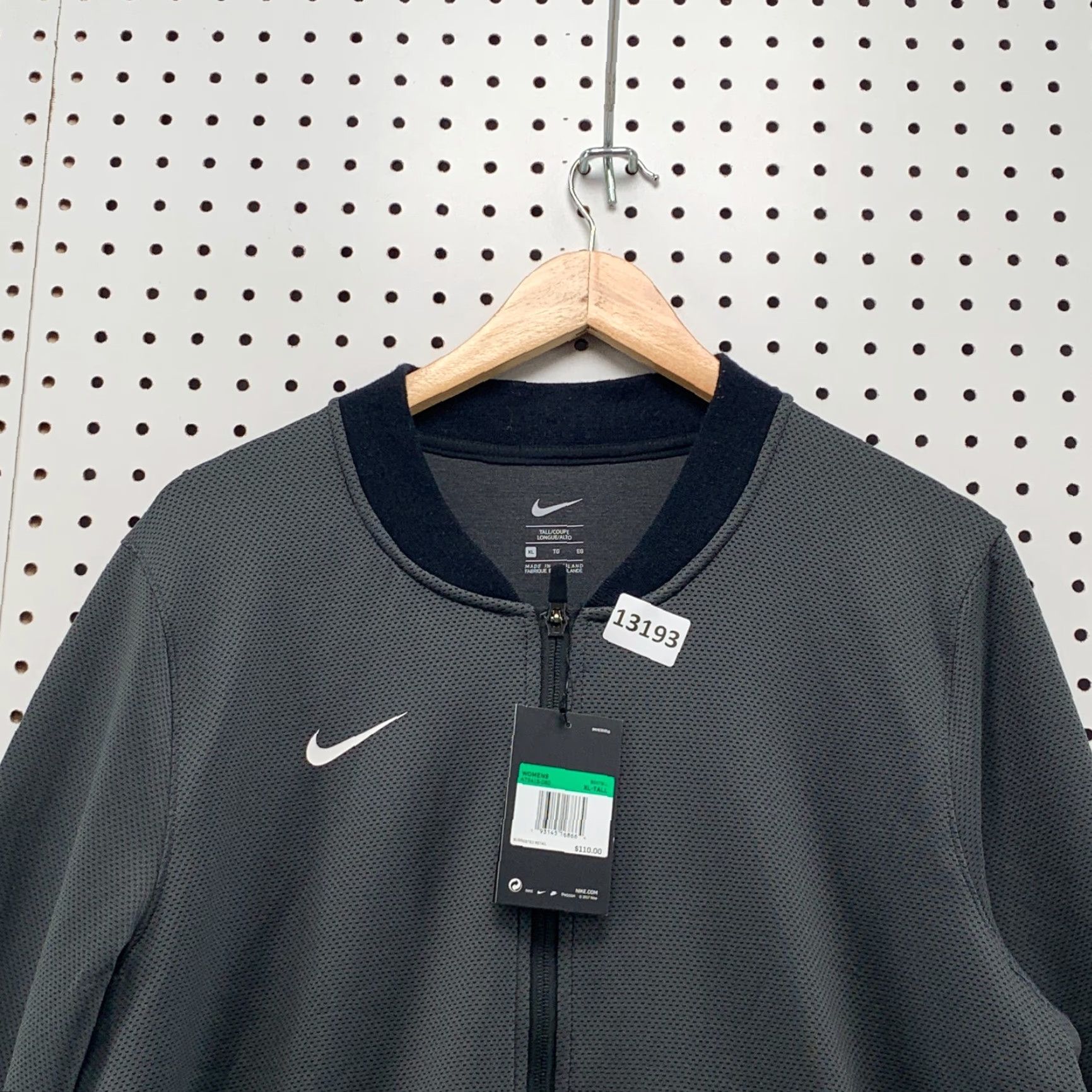 Nike VINTAGE Nike Dri Fit Active Jacket Womens Tall XL Gray NWT 110 Size XL / US 12-14 / IT 48-50 - 7 Thumbnail