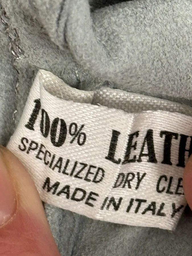 Roberto Cavalli 1990s Roberto Cavalli Baby Grey Suede Leather Shirt Size US M / EU 48-50 / 2 - 12 Thumbnail