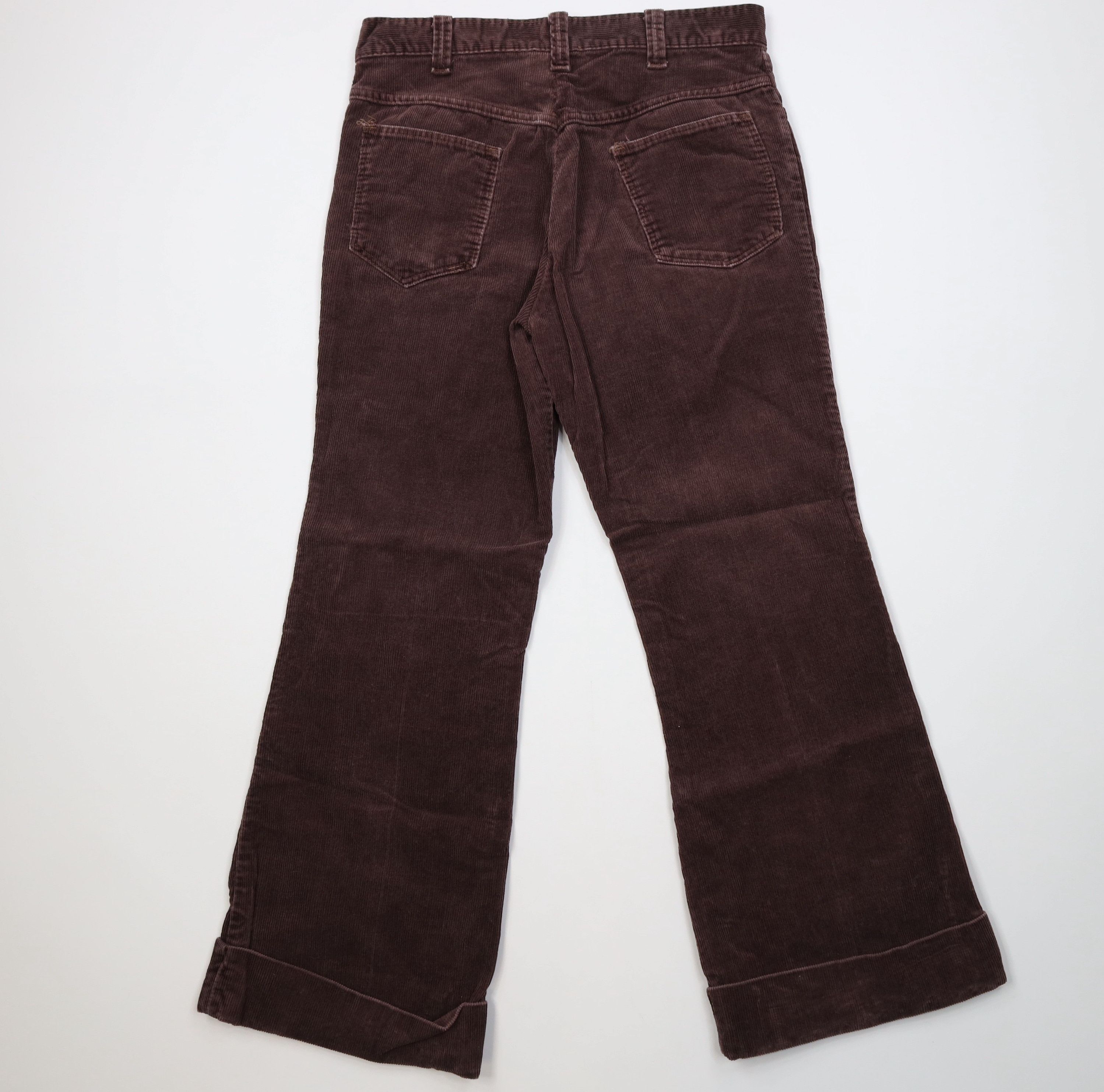 Vintage Vintage 60s 70s Streetwear Bell Bottoms Pants Brown USA Size US 32 / EU 48 - 8 Thumbnail