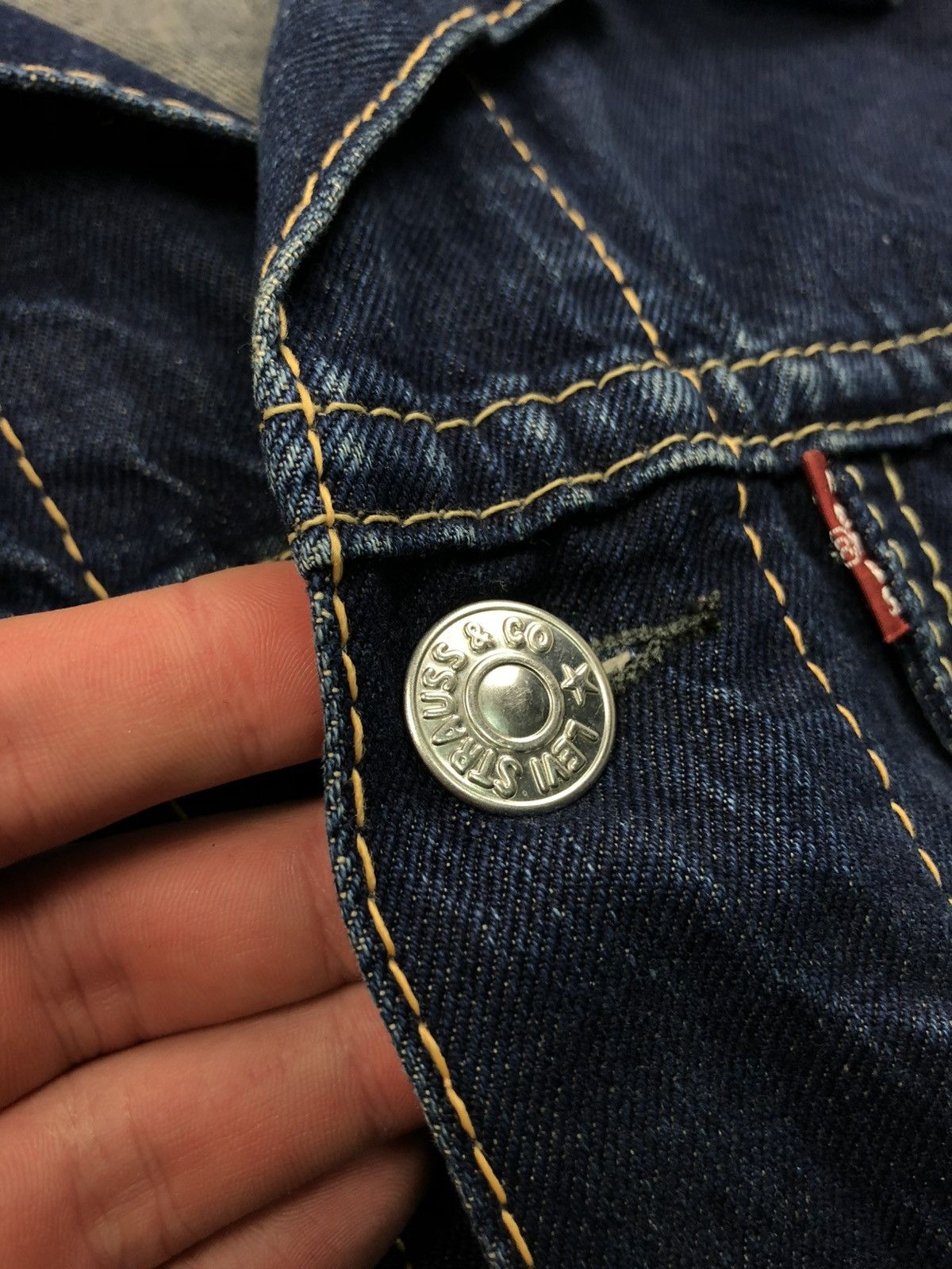 Levi's LEVIS Vintage Blue Denim Jacket Streetwear Faded Japanese Size L / US 10 / IT 46 - 6 Thumbnail
