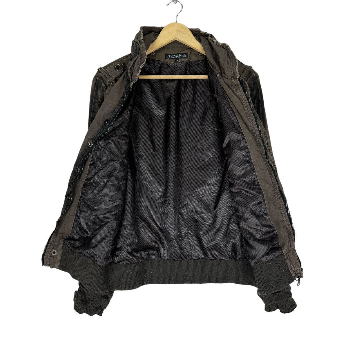 In The Attic 🌟IN THE ATTIC BONDAGE GOTHIC ZIPPER JACKET Size L / US 10 / IT 46 - 9 Thumbnail