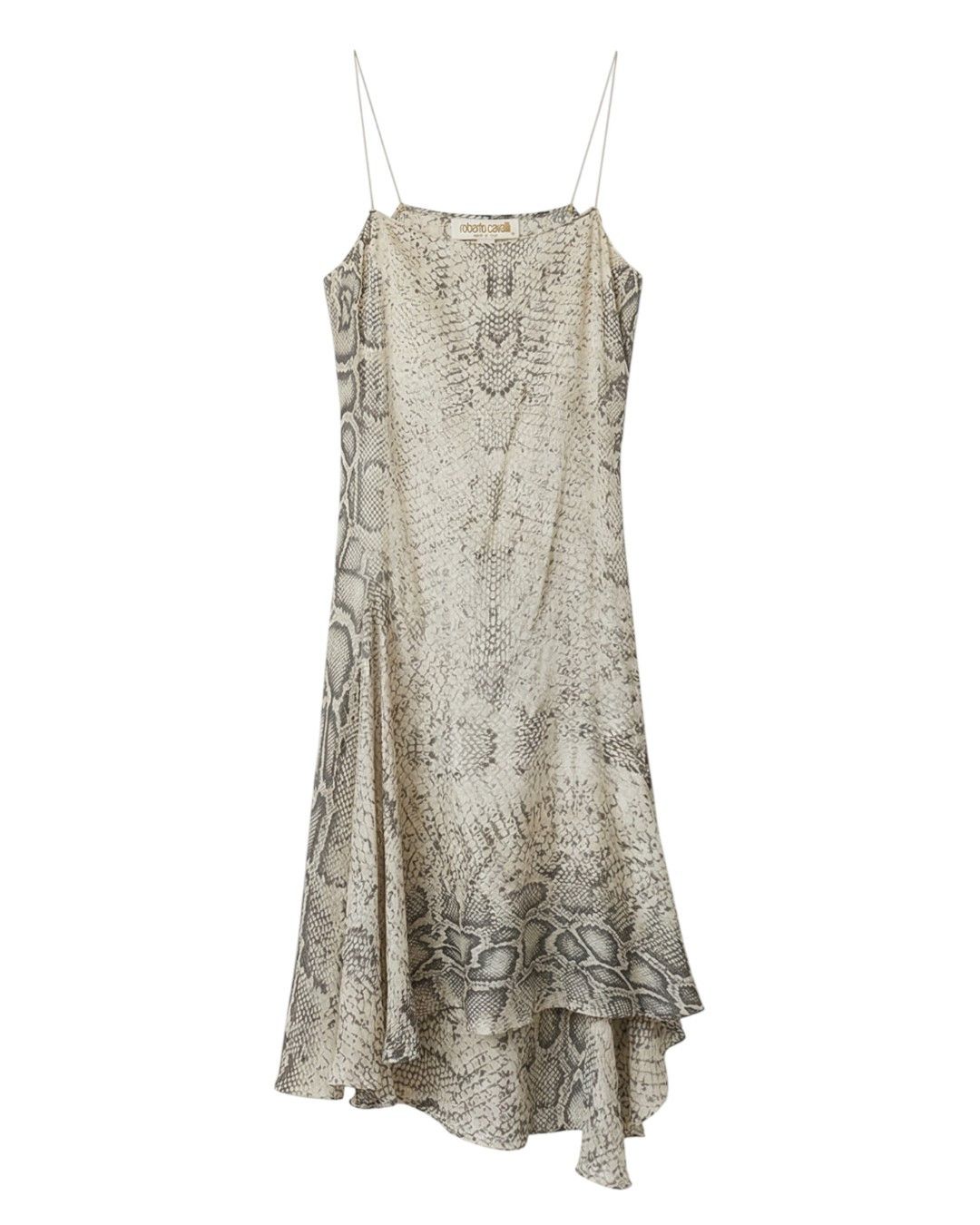 Roberto Cavalli ARCHIVE S/S 1998 RUNWAY SNAKE SKIN SILK DRESS Size S / US 4 / IT 40 - 3 Thumbnail