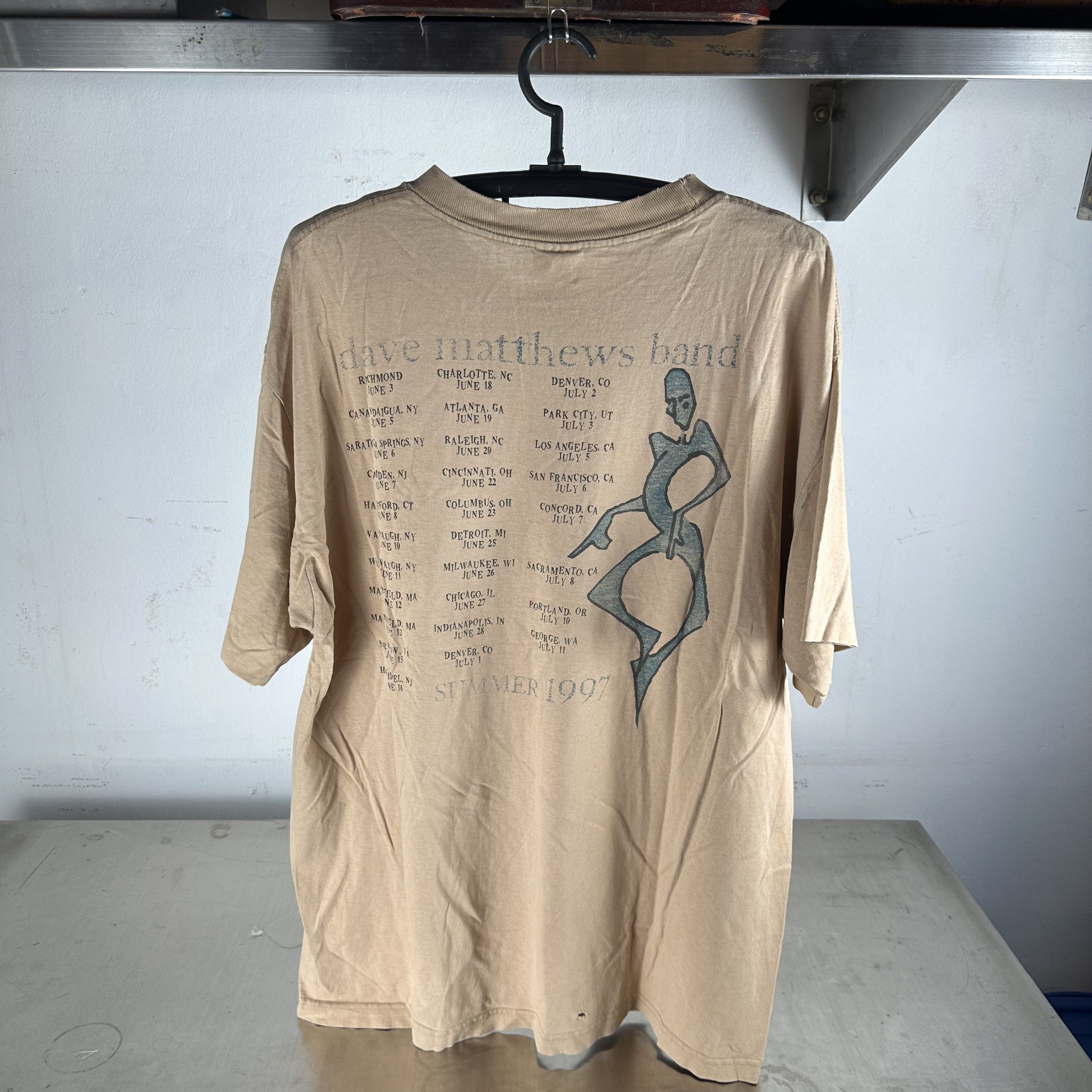 Vintage ​​​​​Vintage 1997 Dave Matthews Band Summer Tour T-Shirt Size US L / EU 52-54 / 3 - 3 Thumbnail