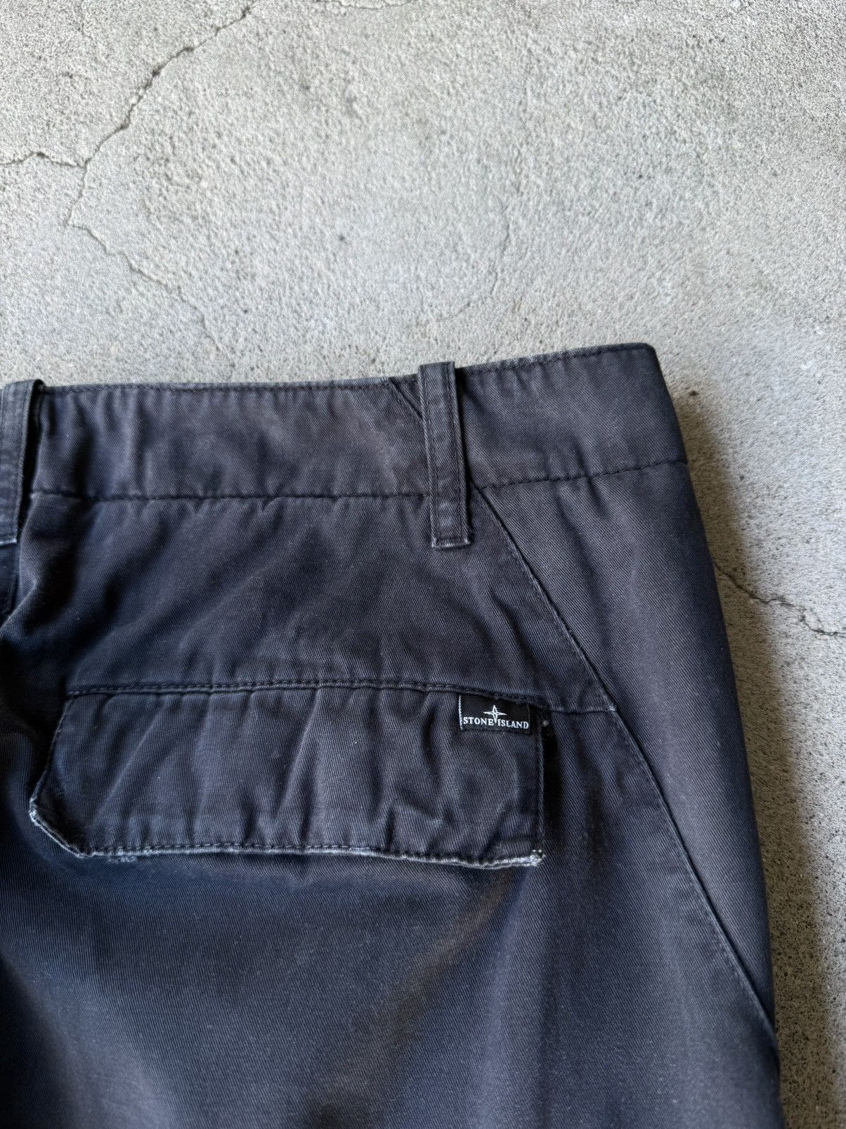 Stone Island 2000s STONE ISLAND Black Oversized Multi Pocket Cargo Pants Size US 30 / EU 46 - 8 Thumbnail
