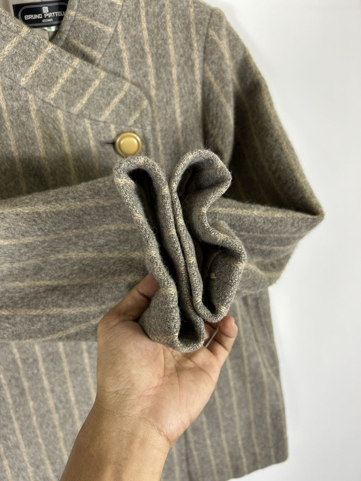 Bruno Piattelli × Vintage ⚡️Vintage Bruno Piattelli Wool Single Button Jacket Size M / US 6-8 / IT 42-44 - 6 Thumbnail