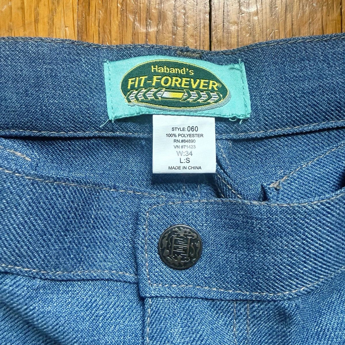 Haband Vintage Haband Fit-Forever Polyester Denim Style Trousers Size US 34 / EU 50 - 3 Thumbnail