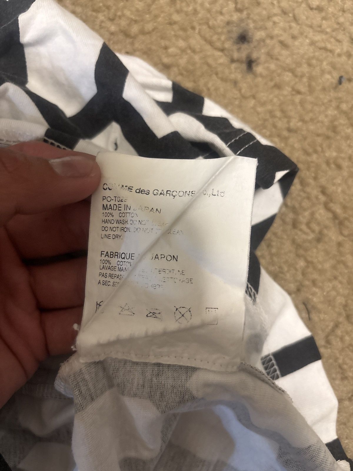 Comme des Garcons Homme Plus Comme Des Garcons Homme Plus Hexagon T-Shirt Size US S / EU 44-46 / 1 - 5 Thumbnail