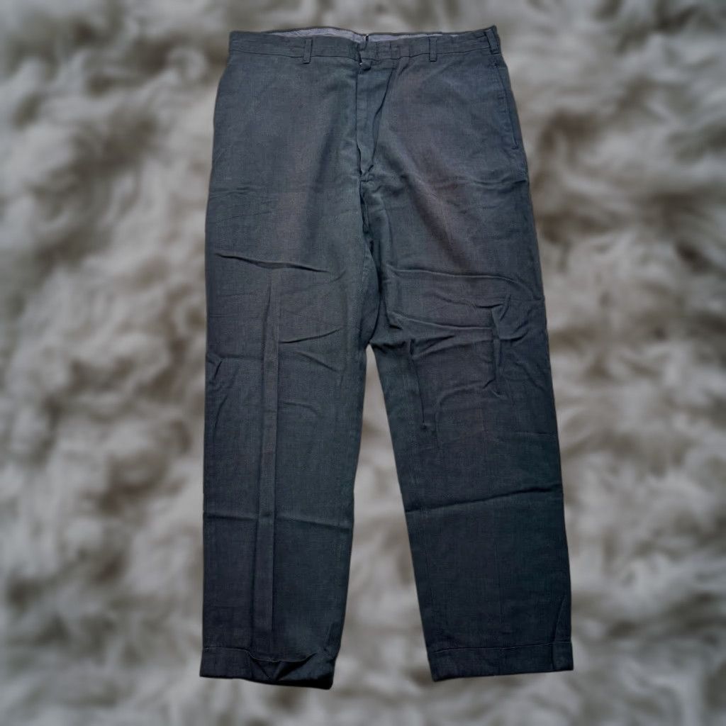 Vintage VINTAGE Rockabilly Rayon Pants Mens 34 X 29 Black Zipper Grunge Check Pattern Hipster 50s Relaxed Mens Pants Size US 34 / EU 50 - 1 Thumbnail