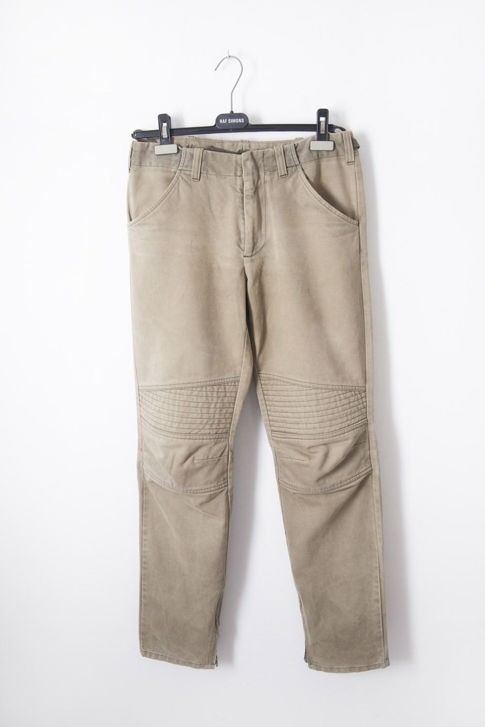 Helmut Lang AW99 beige astro biker pants Size US 30 / EU 46 - 1 Thumbnail
