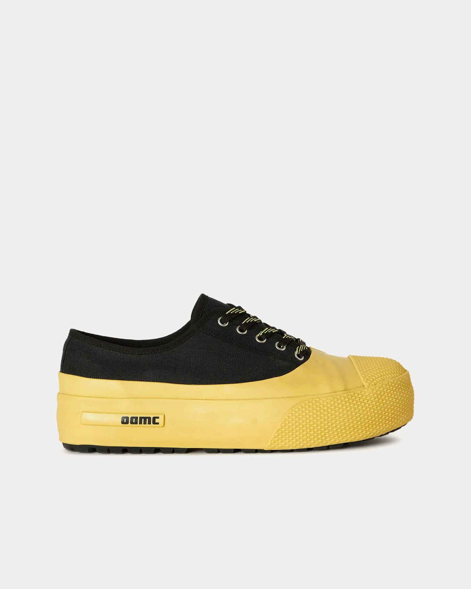 OAMC o1y0225 Logo Low-Top Sneakers in Black/Yellow Size US 7 / EU 40 - 1 Thumbnail