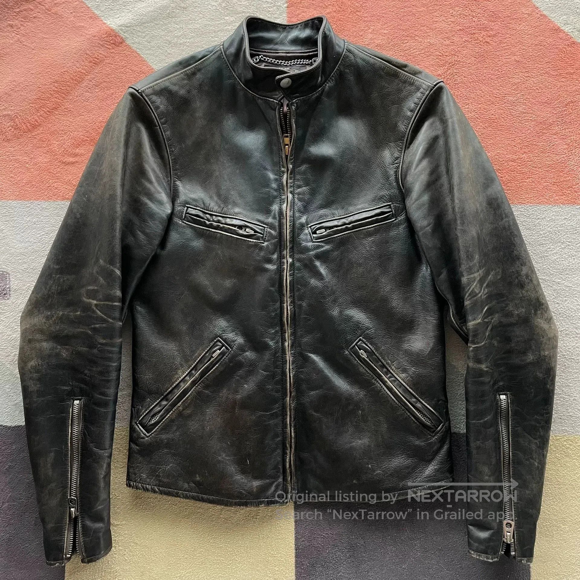 RRL Ralph Lauren RRL J100 Chain Version Leather Jacket. Size US XS / EU 42 / 0 - 1 Thumbnail