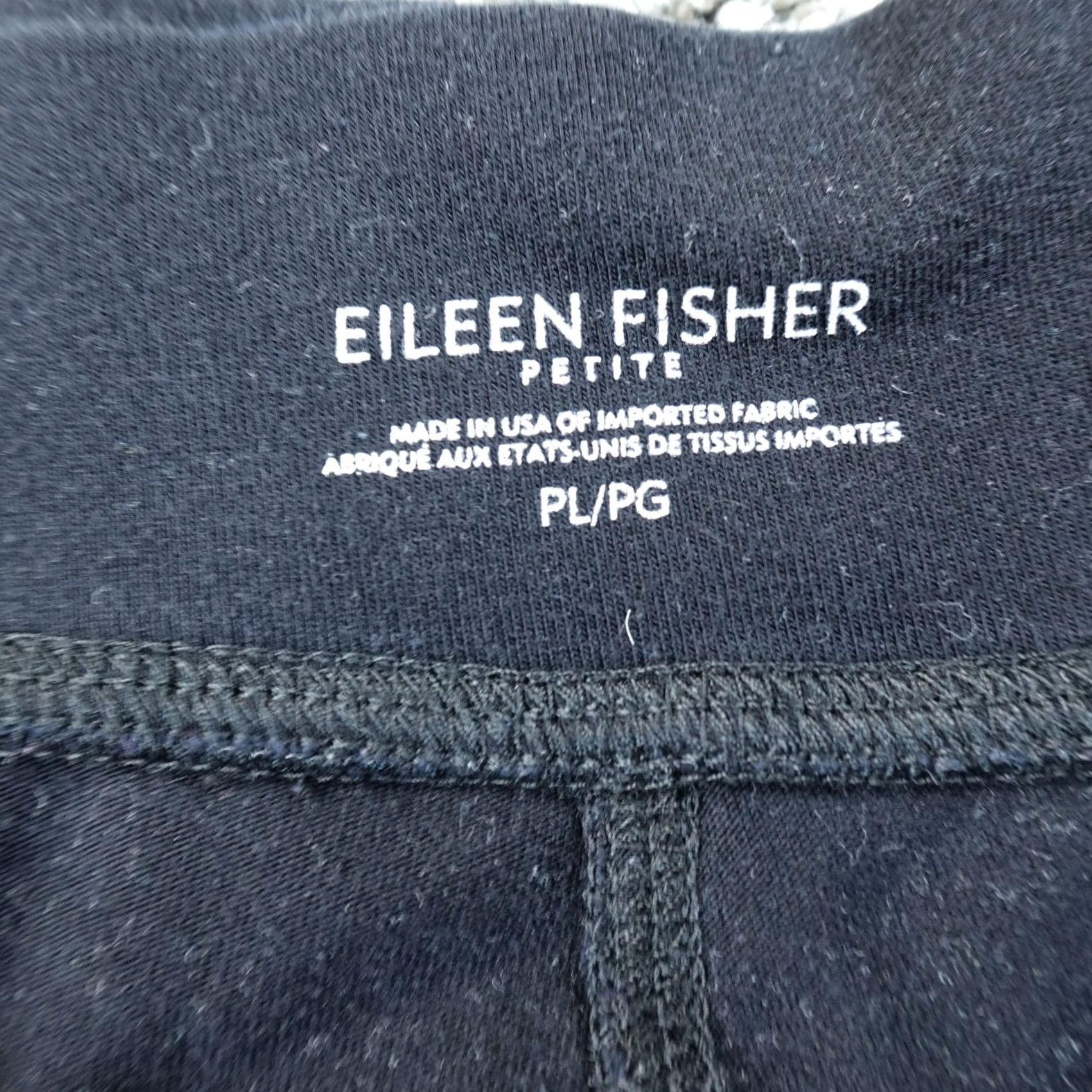 Eileen Fisher Eileen Fisher Pants Womens PL Black Pull On Low Rise Boot Flare Comfort Stretch Size 36" / US 14 / IT 50 - 6 Thumbnail
