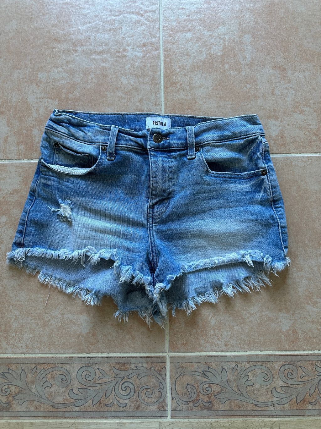 Pistola Pistola Women's Denim Shorts Blue Size 27 Size 27" / US 4 / IT 40 - 1 Thumbnail