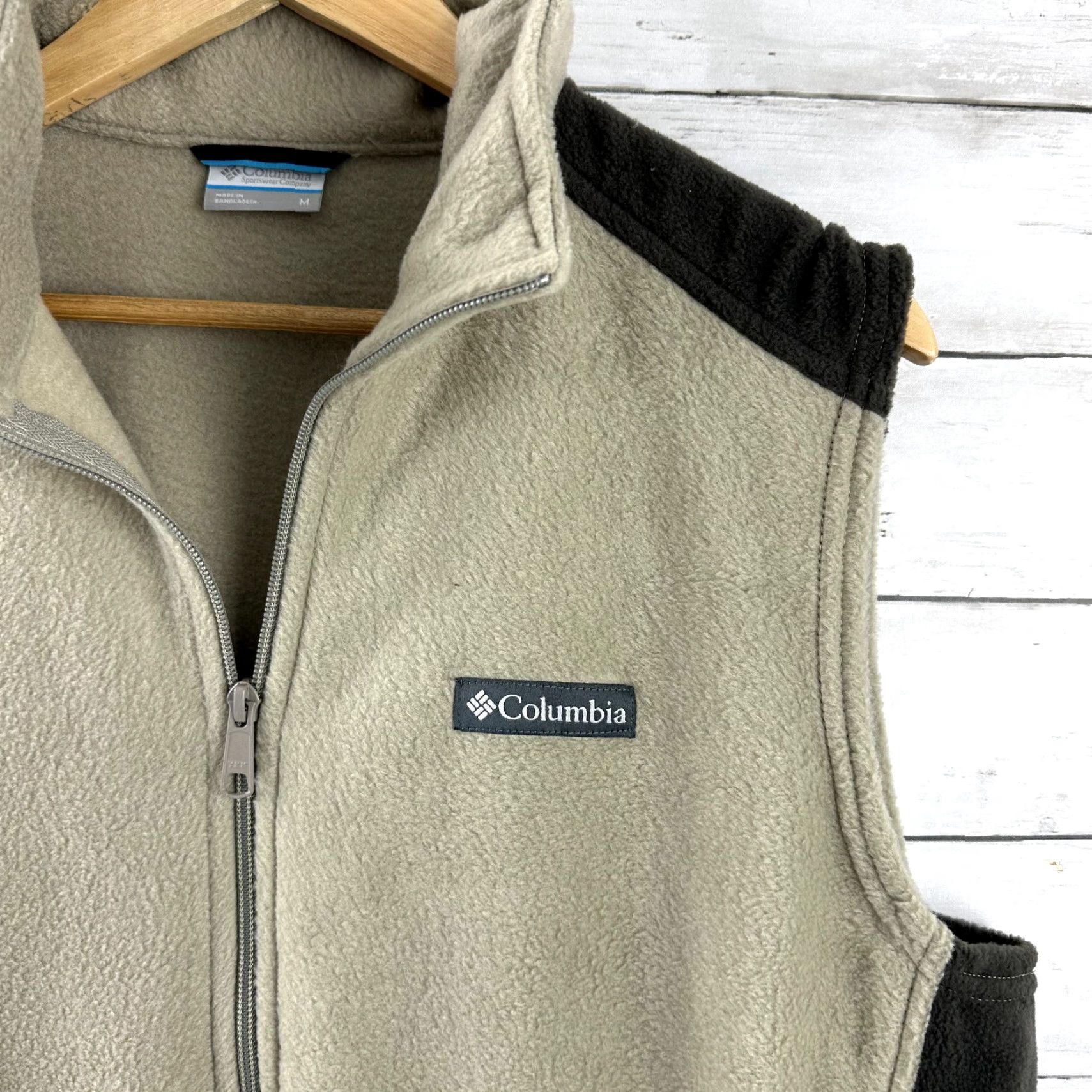 Vintage Columbia Vest Mens Large Tall Tan Zip Steens Mountain Fleece Outdoor Hiking NWT Size US L / EU 52-54 / 3 - 2 Thumbnail