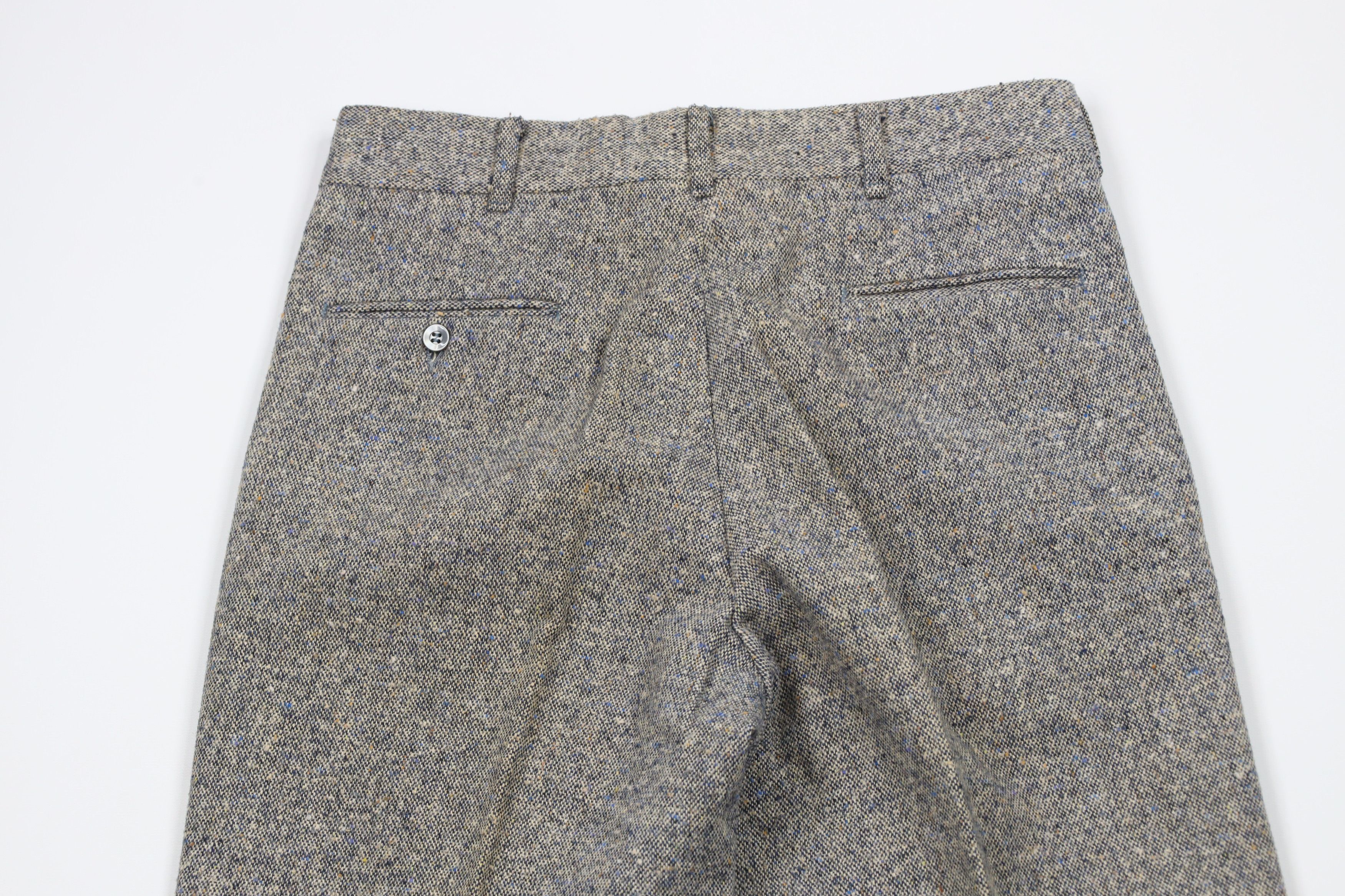 Vintage Vintage 60s 70s Fleck Wool Tweed Bell Bottoms Pants USA Size US 28 / EU 44 - 12 Thumbnail