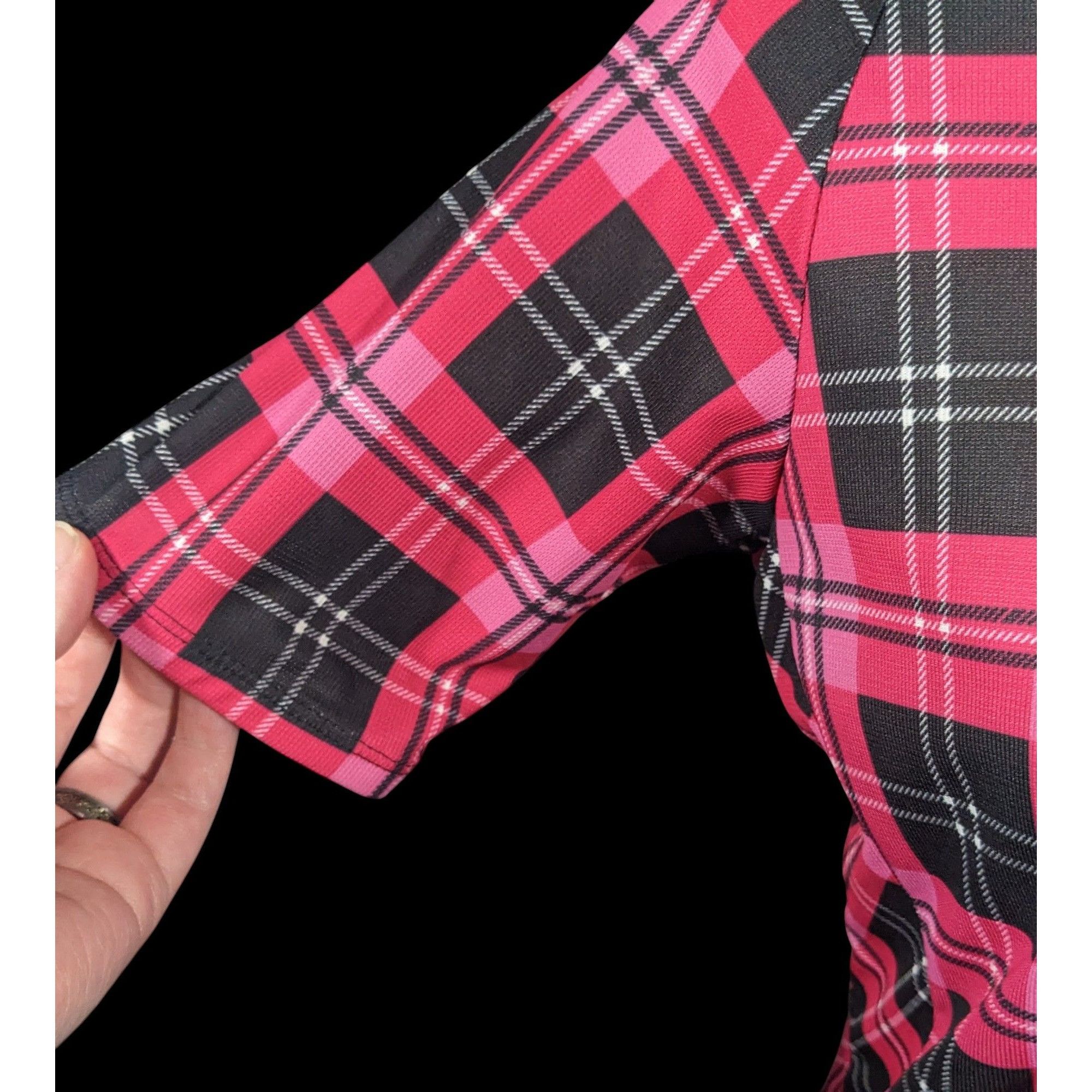 Other Sugoi Lumber Jane Pink And Black Plaid Cycling Jersey With P Size S / US 4 / IT 40 - 3 Thumbnail