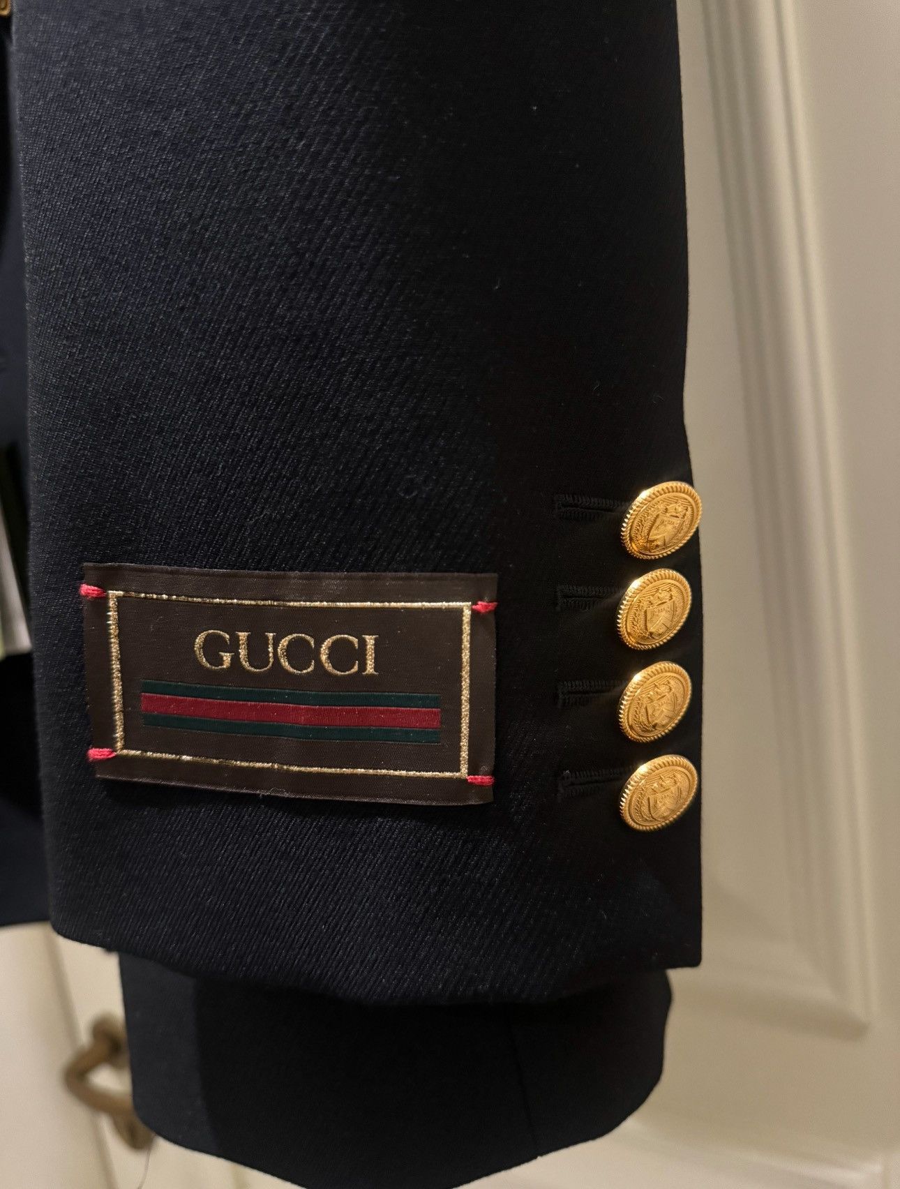 Gucci Gucci 22SS Wool Double Breasted Blazer Size 50S - 5 Thumbnail