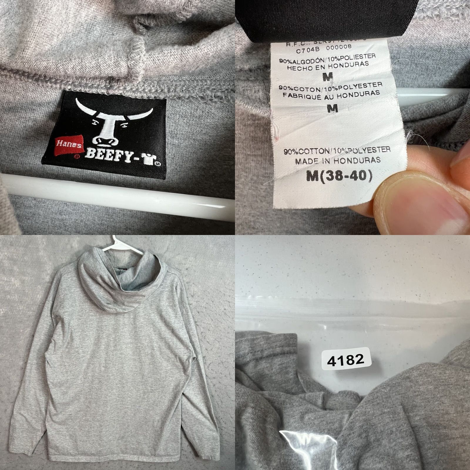 Hanes Gosh Its Swell Beta It's Got Moxie Hooded T Shirt Adult Medium Gray Mens Size US M / EU 48-50 / 2 - 8 Thumbnail