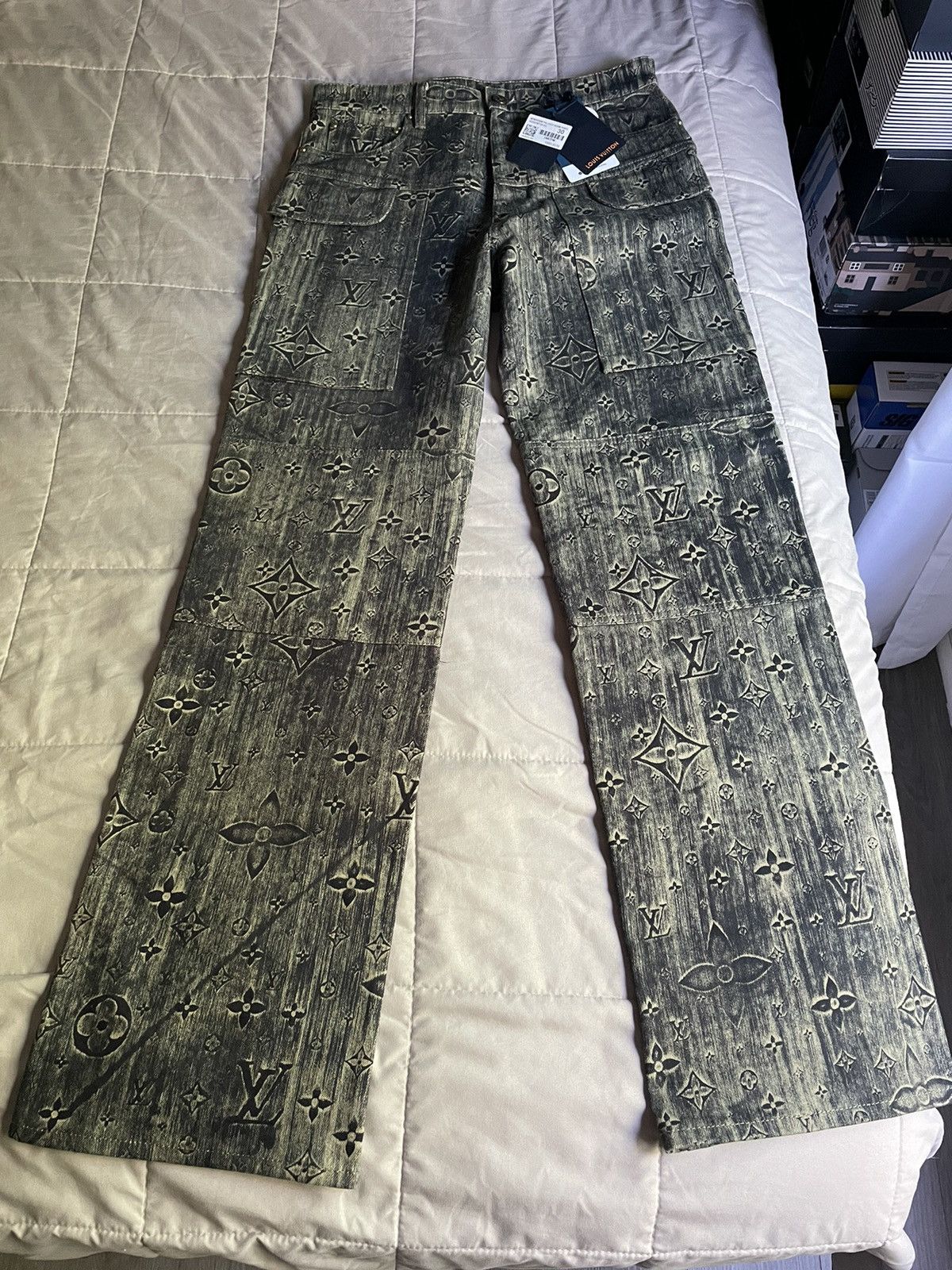 Louis Vuitton Louis Vuitton Monogram Denim Tailored Pants Size US 30 / EU 46 - 2 Thumbnail
