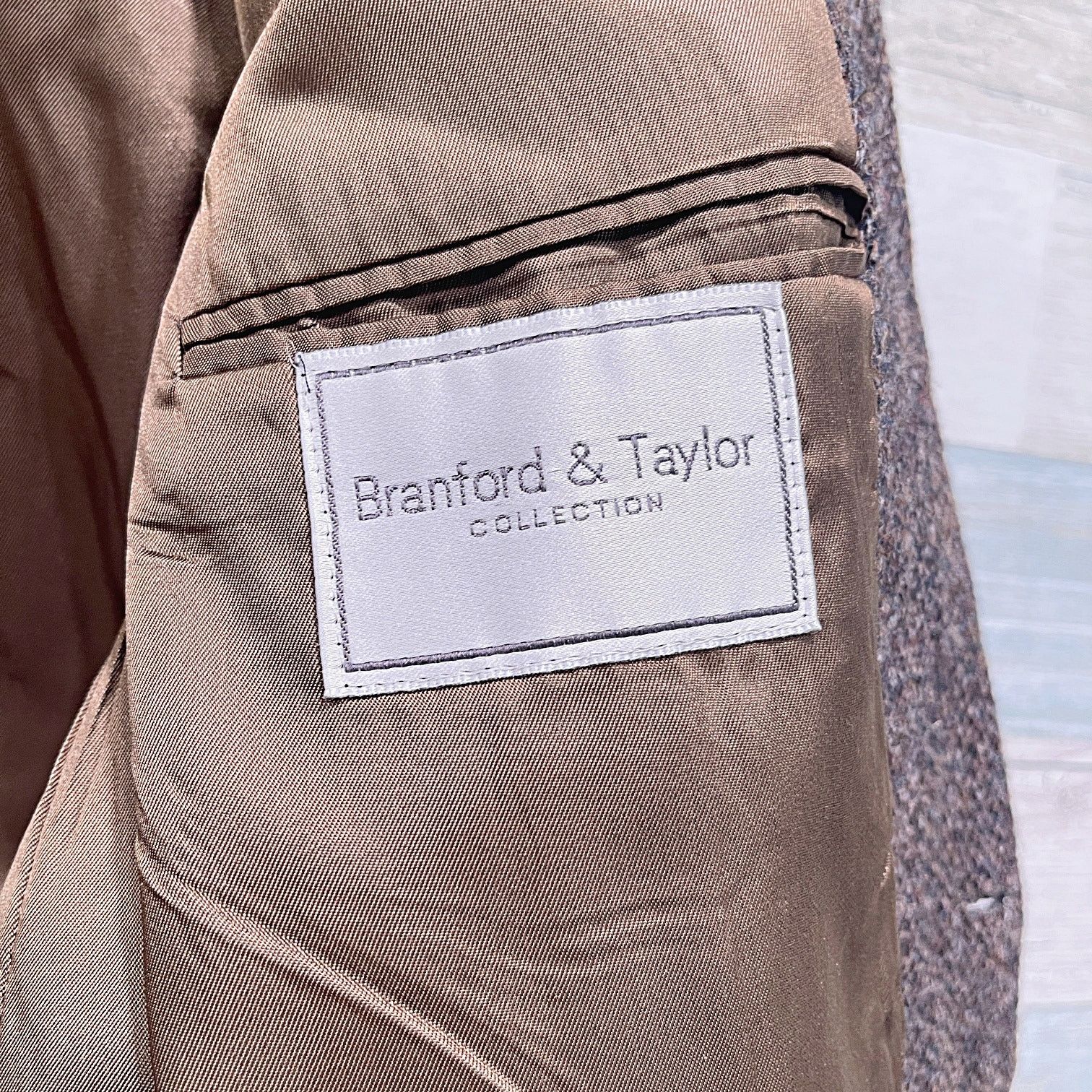 Harris Tweed × Vintage Harris Tweed Scottish Wool Sport Coat Brown Plaid USA 42 Size 42R - 8 Thumbnail