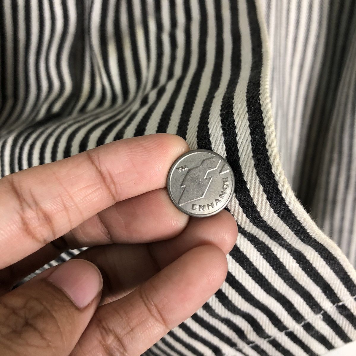 Japanese Brand 🔥Vintage Striped Hickory Chore Jacket Enhanced Japan Made Size US XL / EU 56 / 4 - 16 Thumbnail