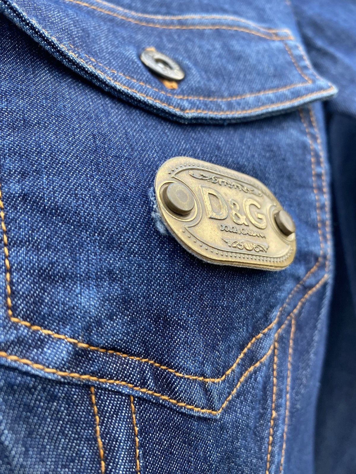 Dolce & Gabbana × Vintage Vintage D&G Women’s Denim Jacket Made in Italy Rare XS-S Size XS / US 0-2 / IT 36-38 - 14 Thumbnail
