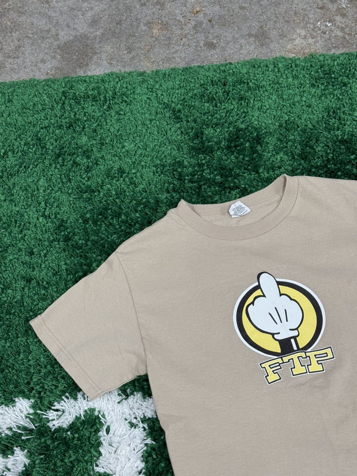 Fuck The Population Fuck The Population FTP Finger Tee Khaki Cartoon Small Size US S / EU 44-46 / 1 - 2 Thumbnail