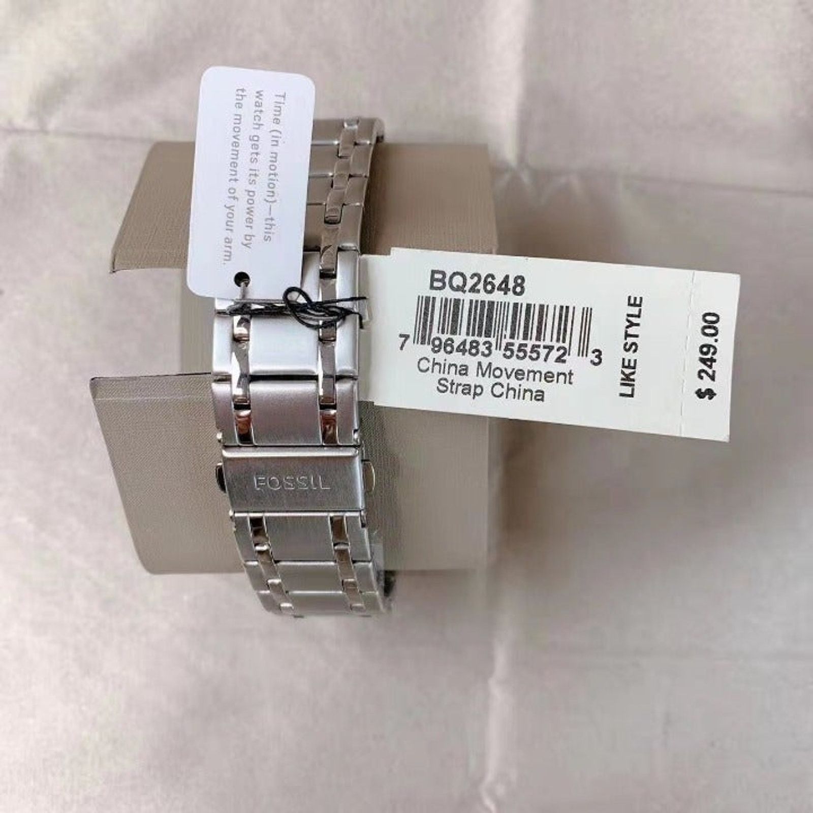 Fossil (E)Fossil BQ2648 Fenmore Automatic Stainless Steel Watch Size ONE SIZE - 4 Thumbnail