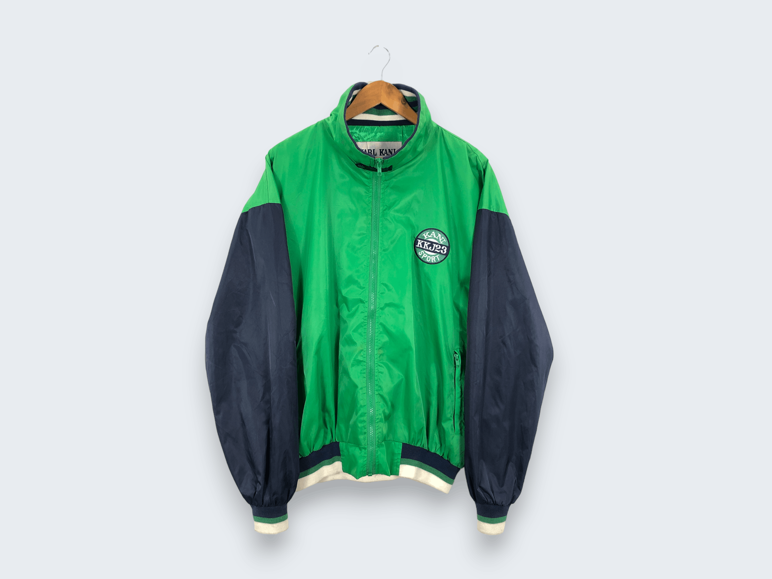 Karl Kani × Vintage Vintage Karl Kani Sport Jacket Training Jacket Windbreaker Size US XL / EU 56 / 4 - 2 Thumbnail