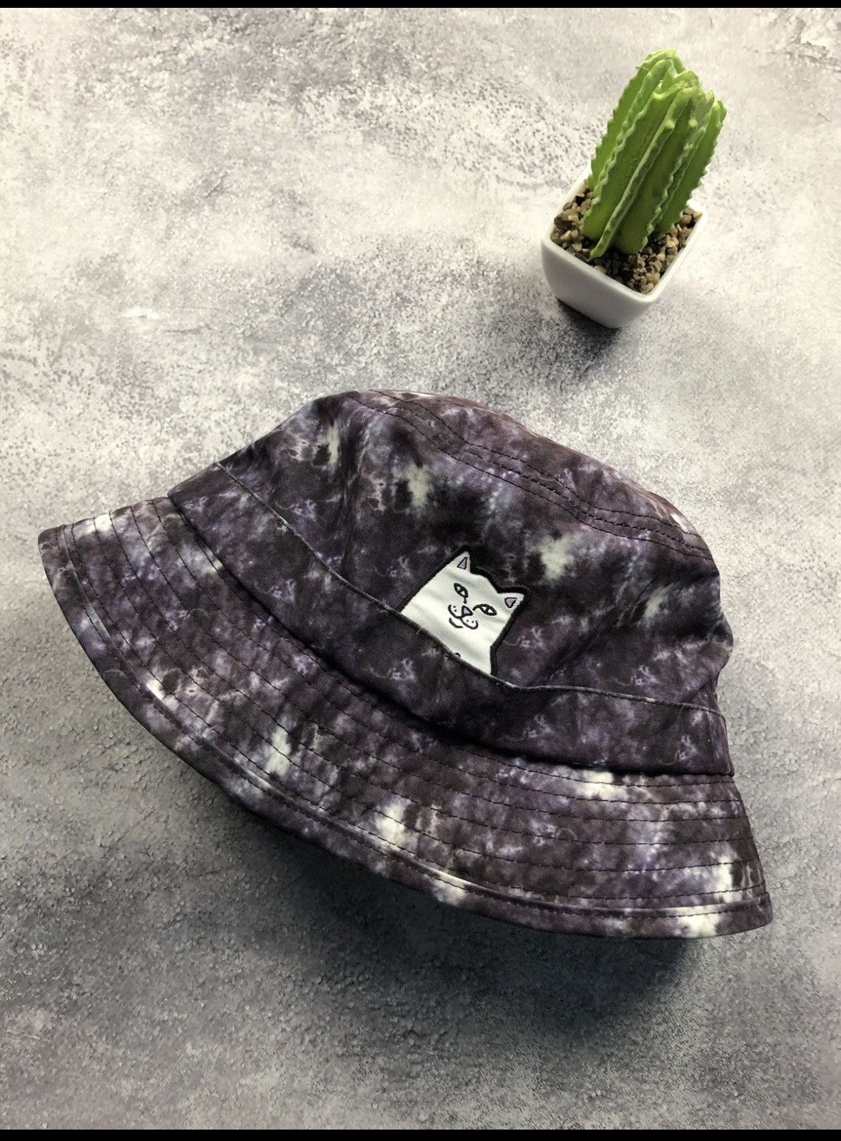 RIPNDIP RIPNDIP Streetwear Panama Hat Cap Tie Die Style Mini Cat Log Size ONE SIZE - 1 Thumbnail