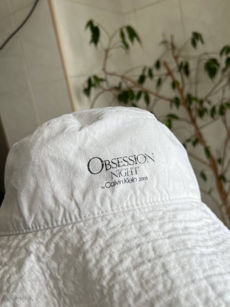 Calvin Klein Vintage OBSESSION NIGHT by Calvin Klein 2005 Bucket Hat Size ONE SIZE - 4 Thumbnail