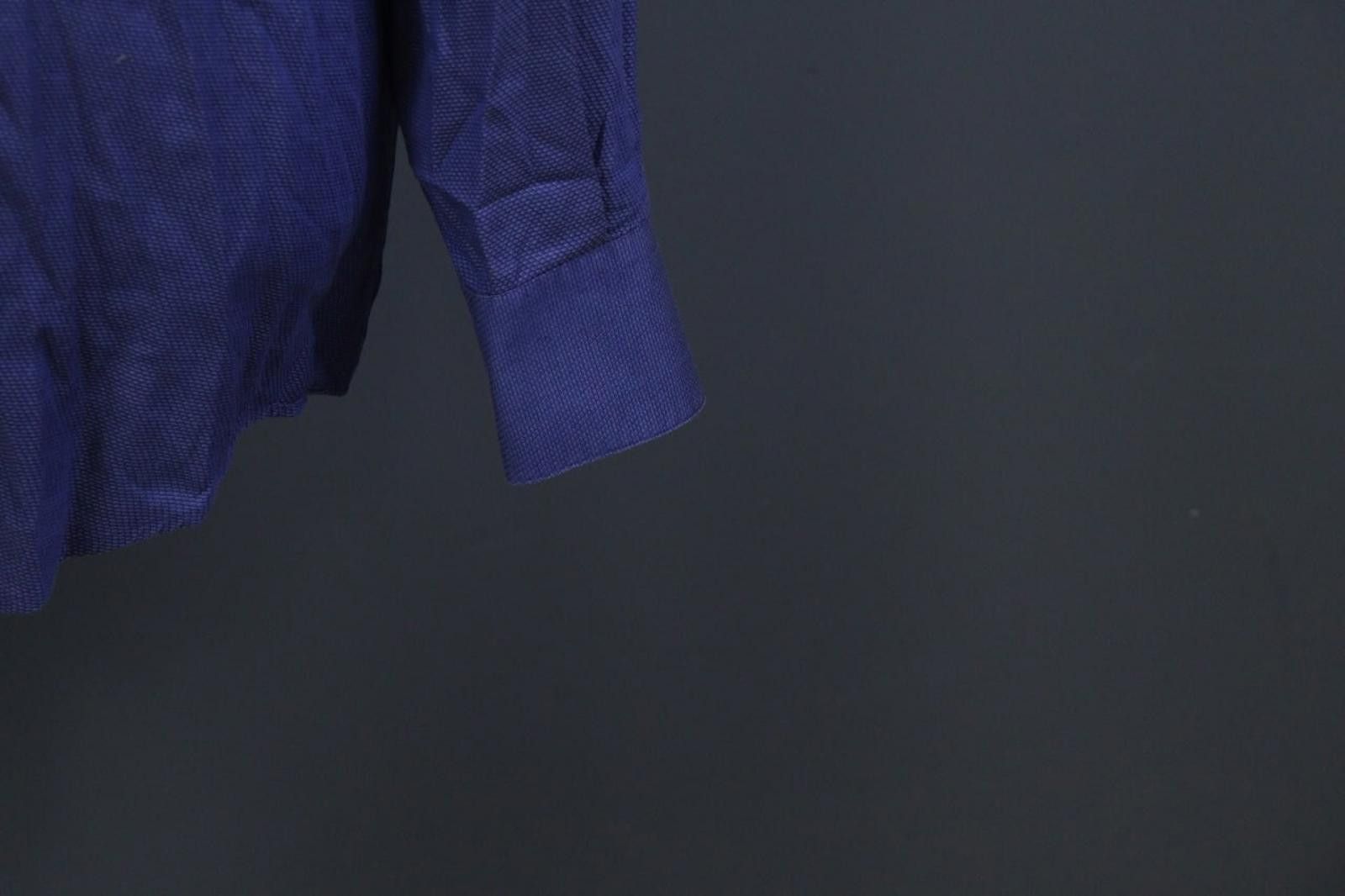Versace Versace Blue Cotton Collared Formal Dress Shirt Size 39 Size 38R - 4 Thumbnail