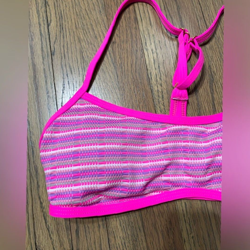 Vintage L*SPACE Pamela Bikini Top Pink NWT Small S Swimsuit Women Beachwear Size S / US 4 / IT 40 - 2 Thumbnail