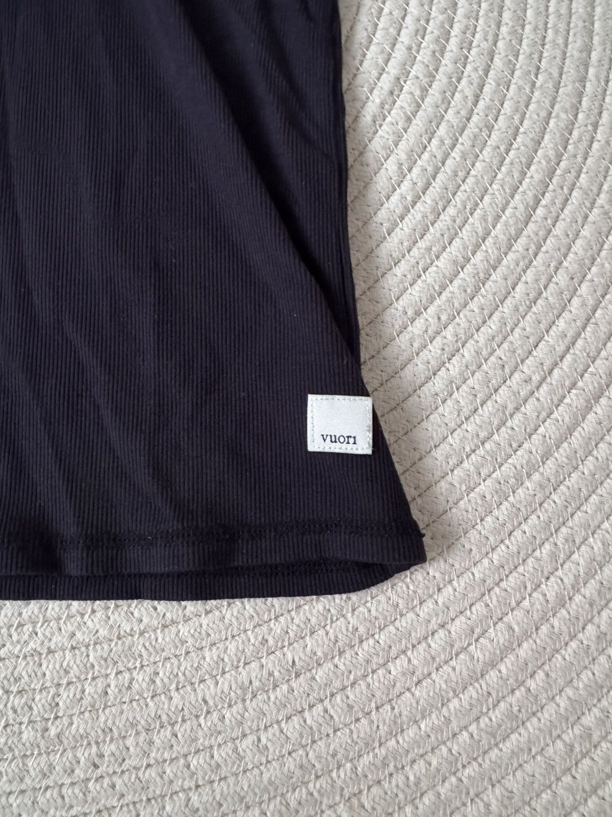 Vuori Vuori black ribbed short sleeve polo size S Size S / US 4 / IT 40 - 3 Thumbnail