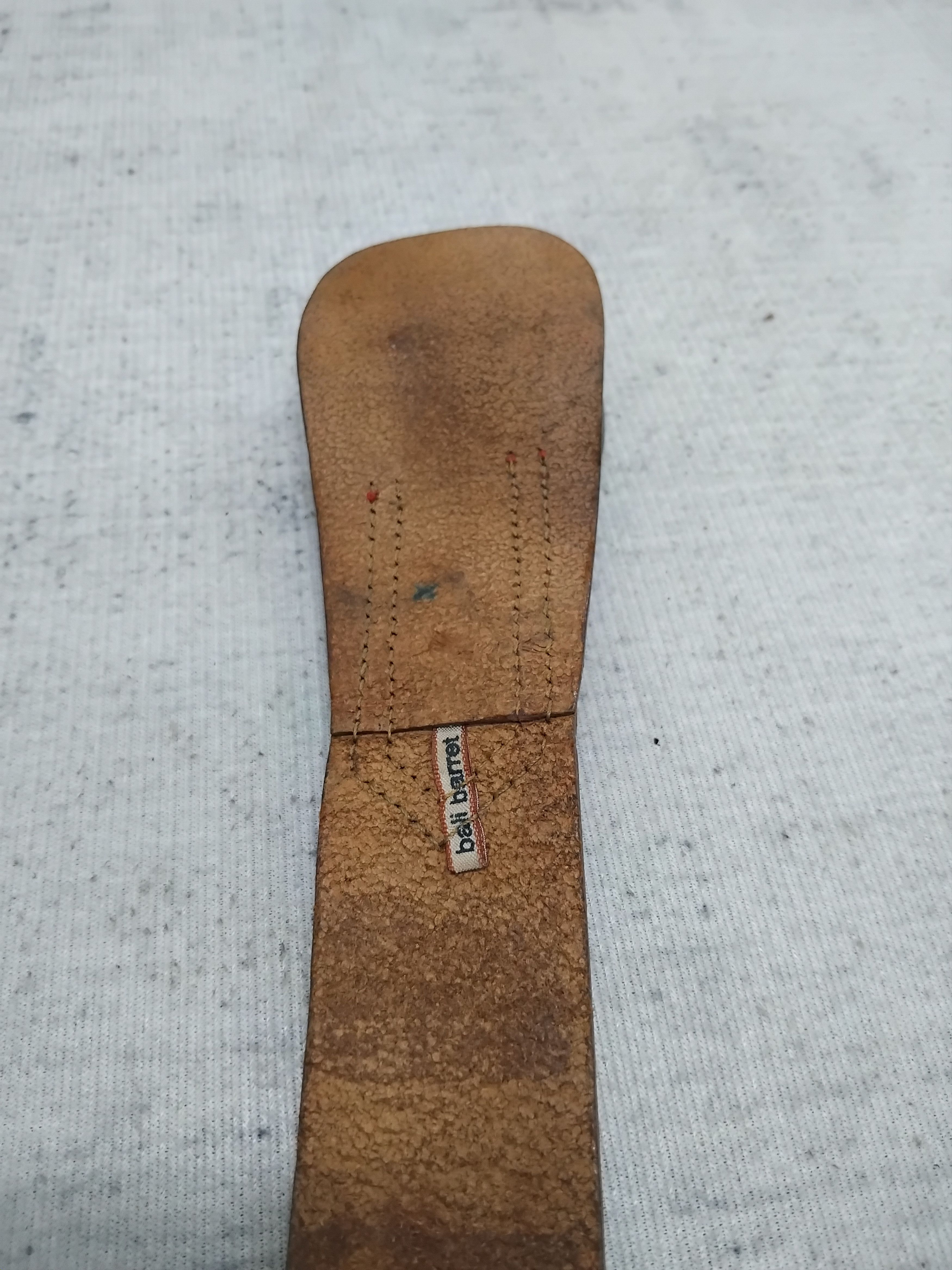 Neil Barrett 💥Bell barret chocolate colour Leather brass buckle belt Size ONE SIZE - 6 Thumbnail