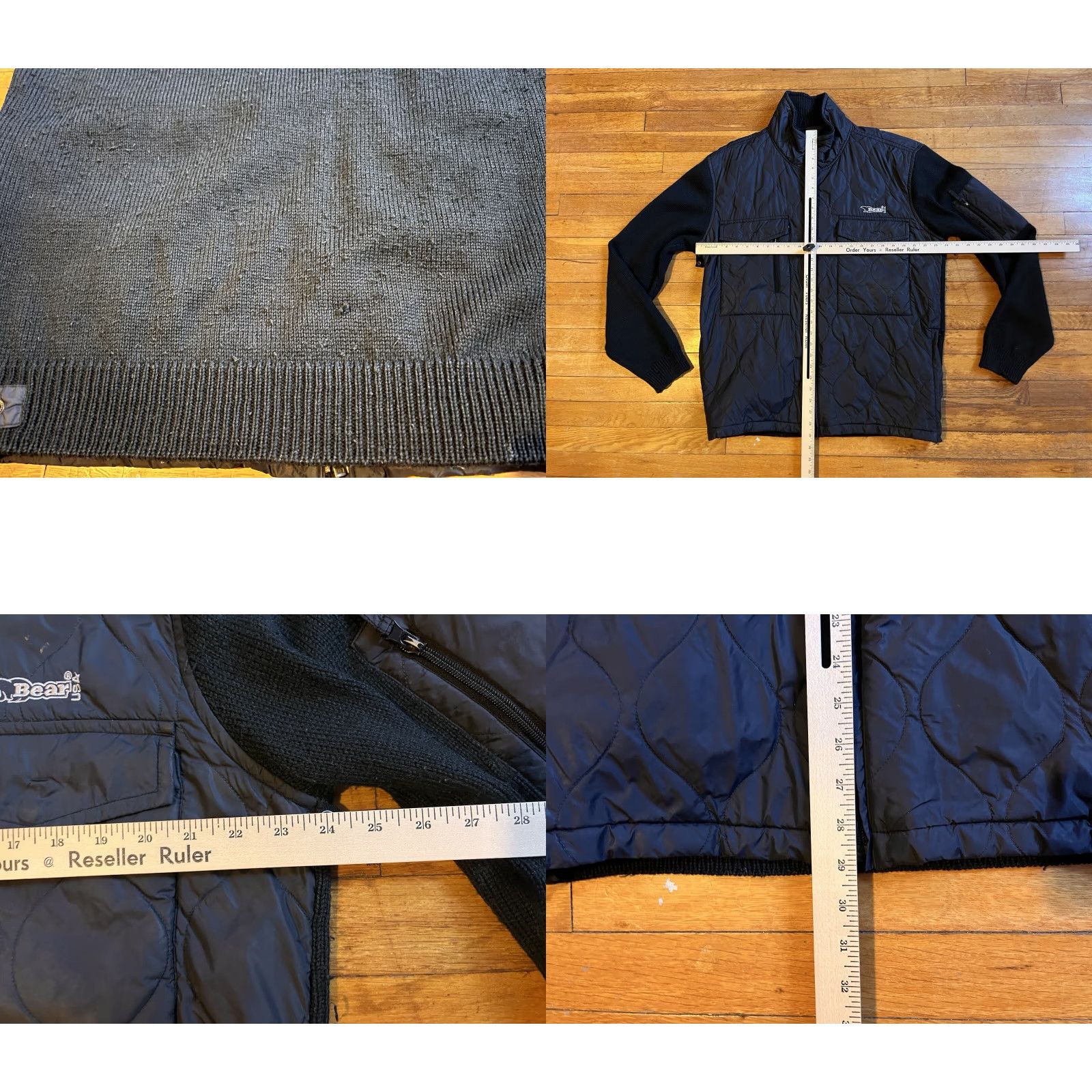 Vintage VINTAGE Bear USA Ski Sweater Jacket Men’s XL Black Bomber Jacket Size US XL / EU 56 / 4 - 10 Thumbnail